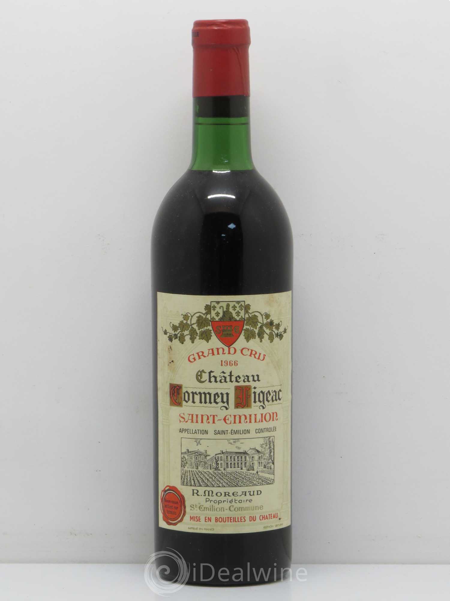 Saint-Émilion Château Cormey Figeac 1966 - Lot de 1 bouteille - 0