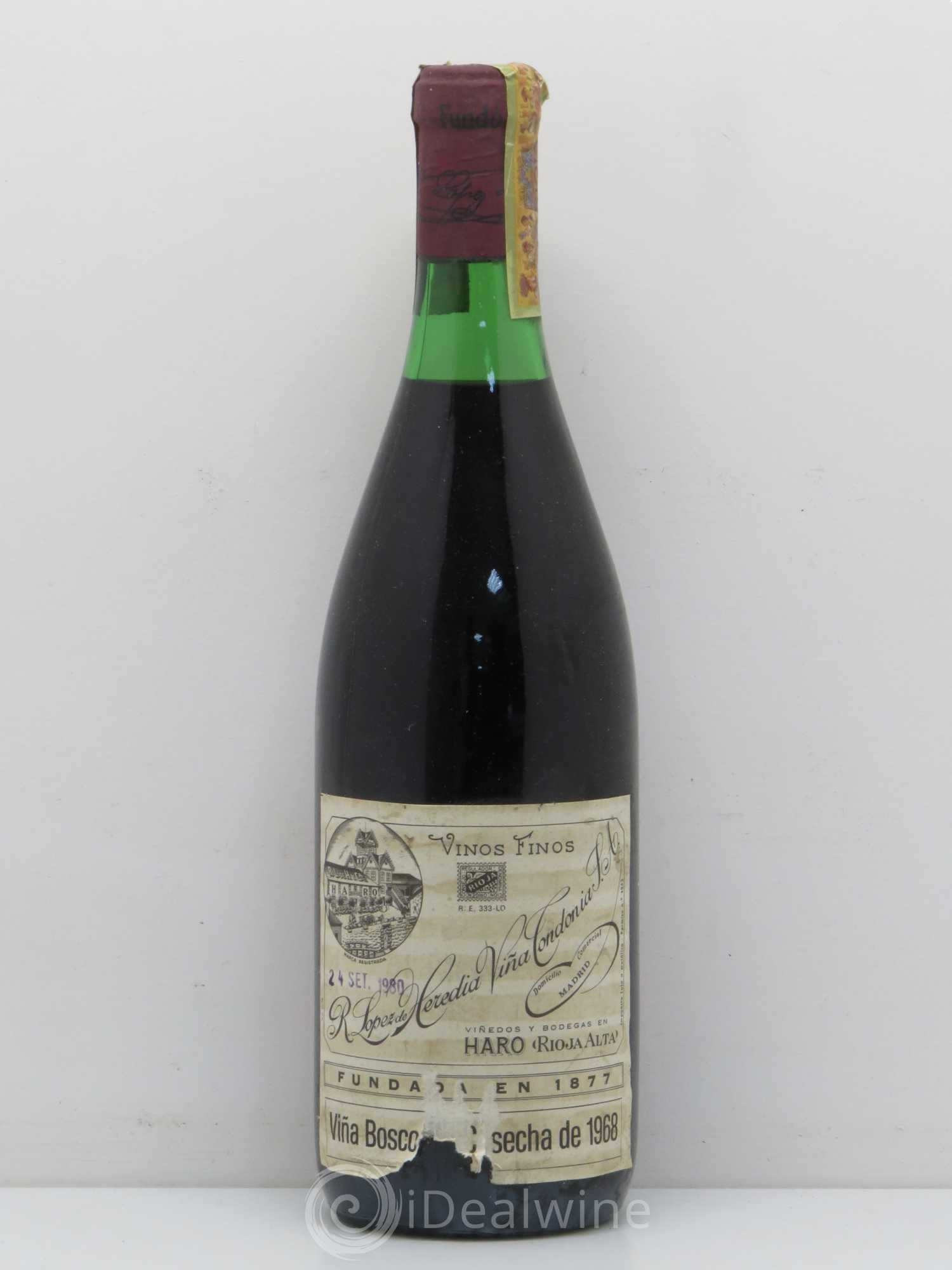 Rioja DOCA Vina Bosconia 1968 - Lot de 1 bouteille - 0