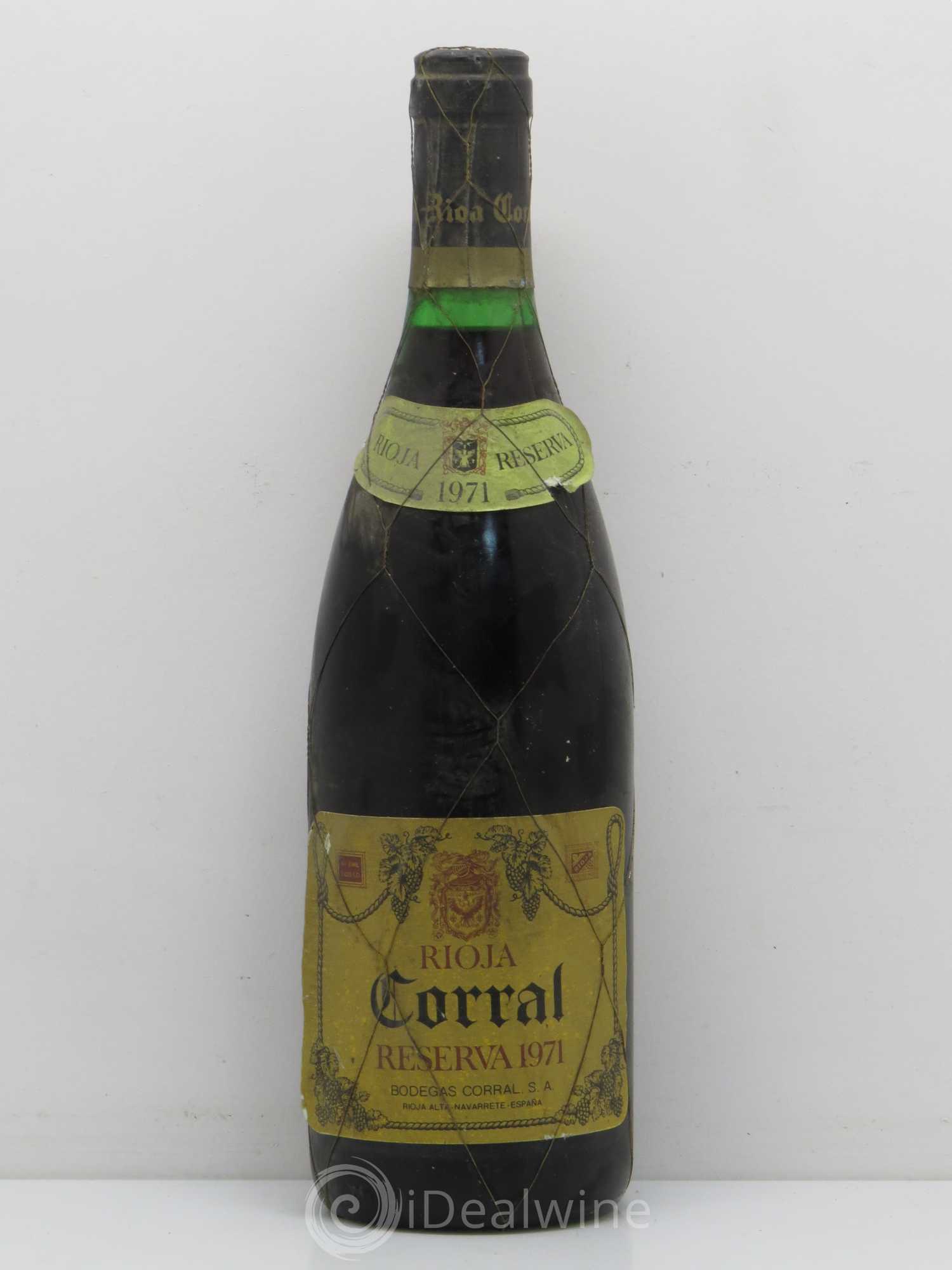 Rioja DOCA Corral Reserva 1971 - Lot of 1 bottle - 0