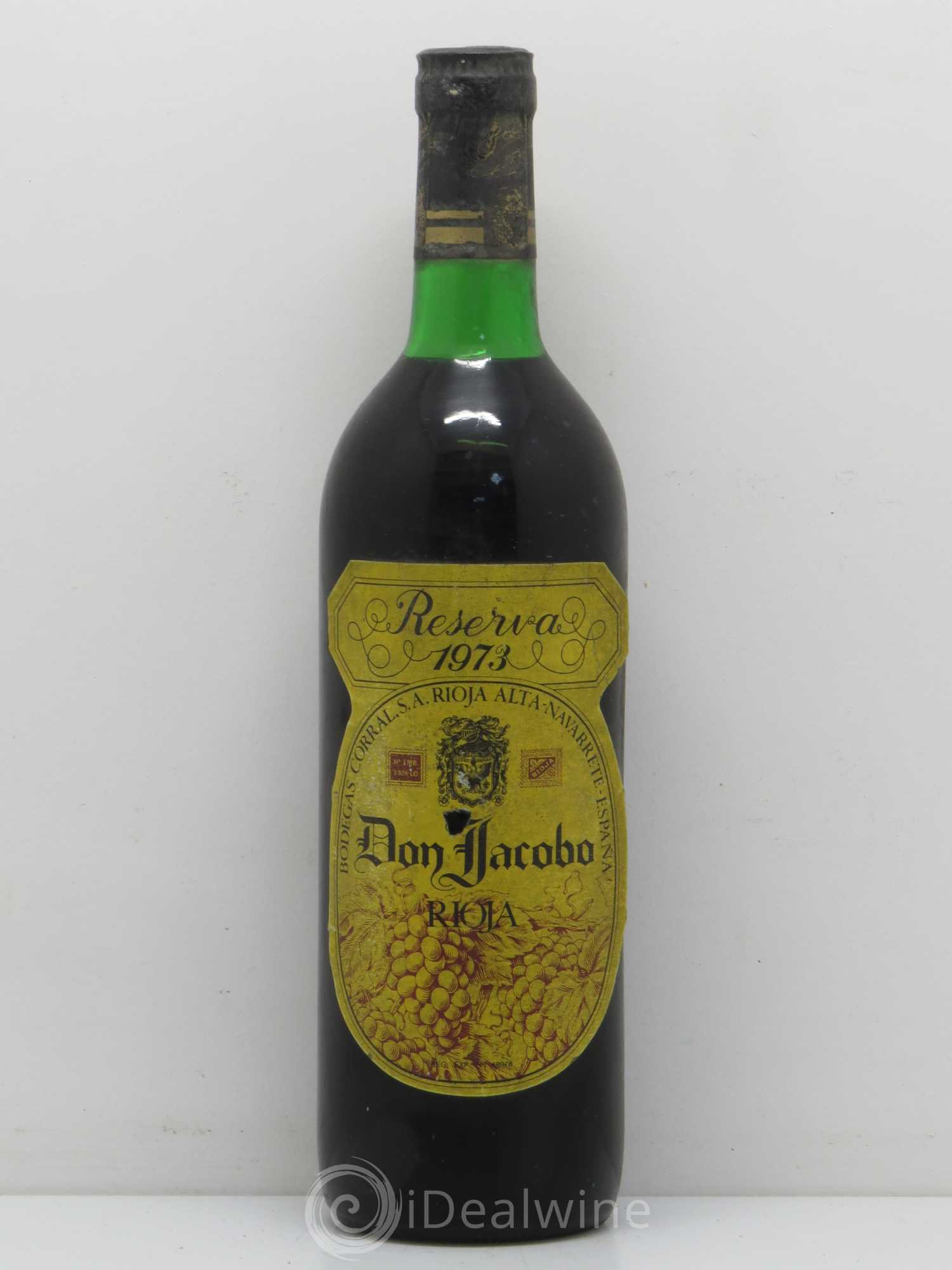 Rioja DOCA Don Jacobo Reserva 1973 - Lot de 1 bouteille - 0