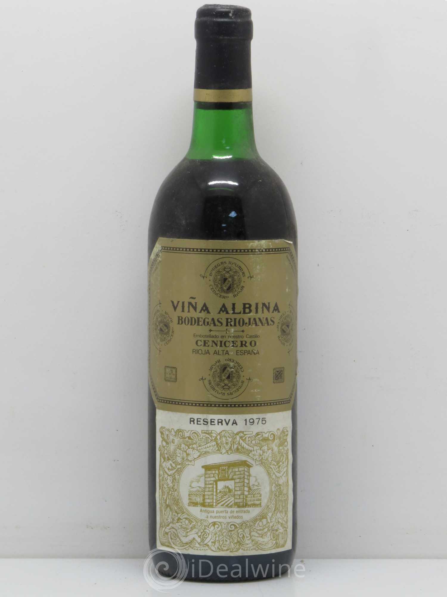 Rioja DOCA Vina Albina Reserva Riojanas 1975 - Posten von 1 Flasche - 0