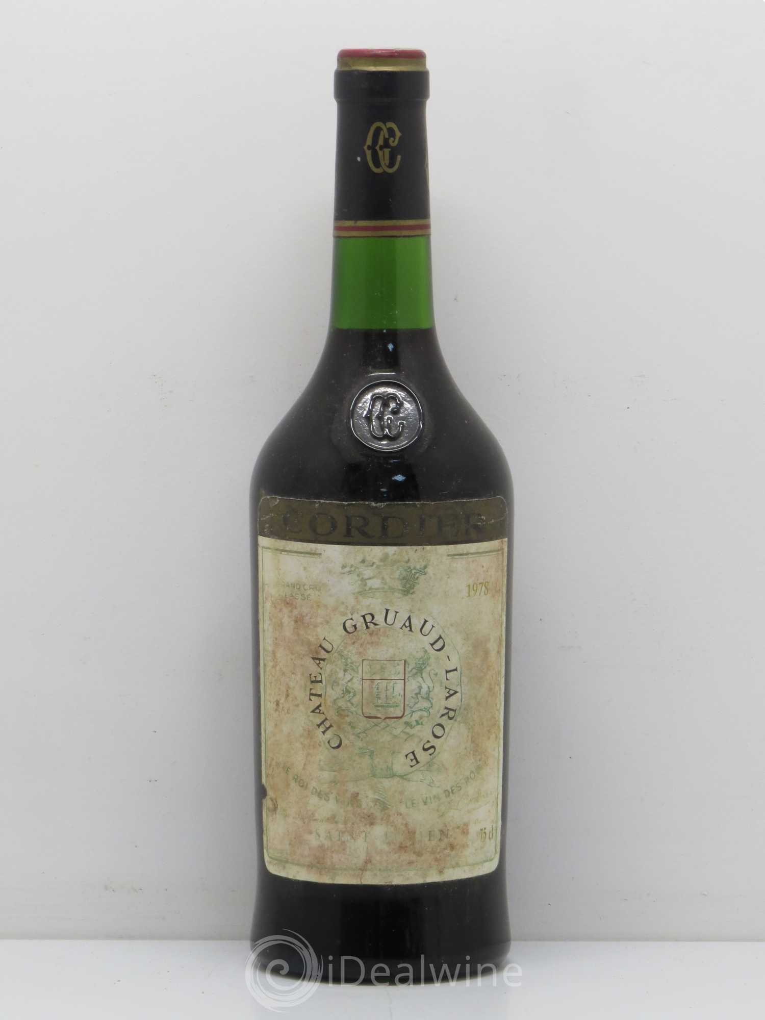 Château Gruaud Larose 2ème Grand Cru Classé 1978 - Lot de 1 bouteille - 0