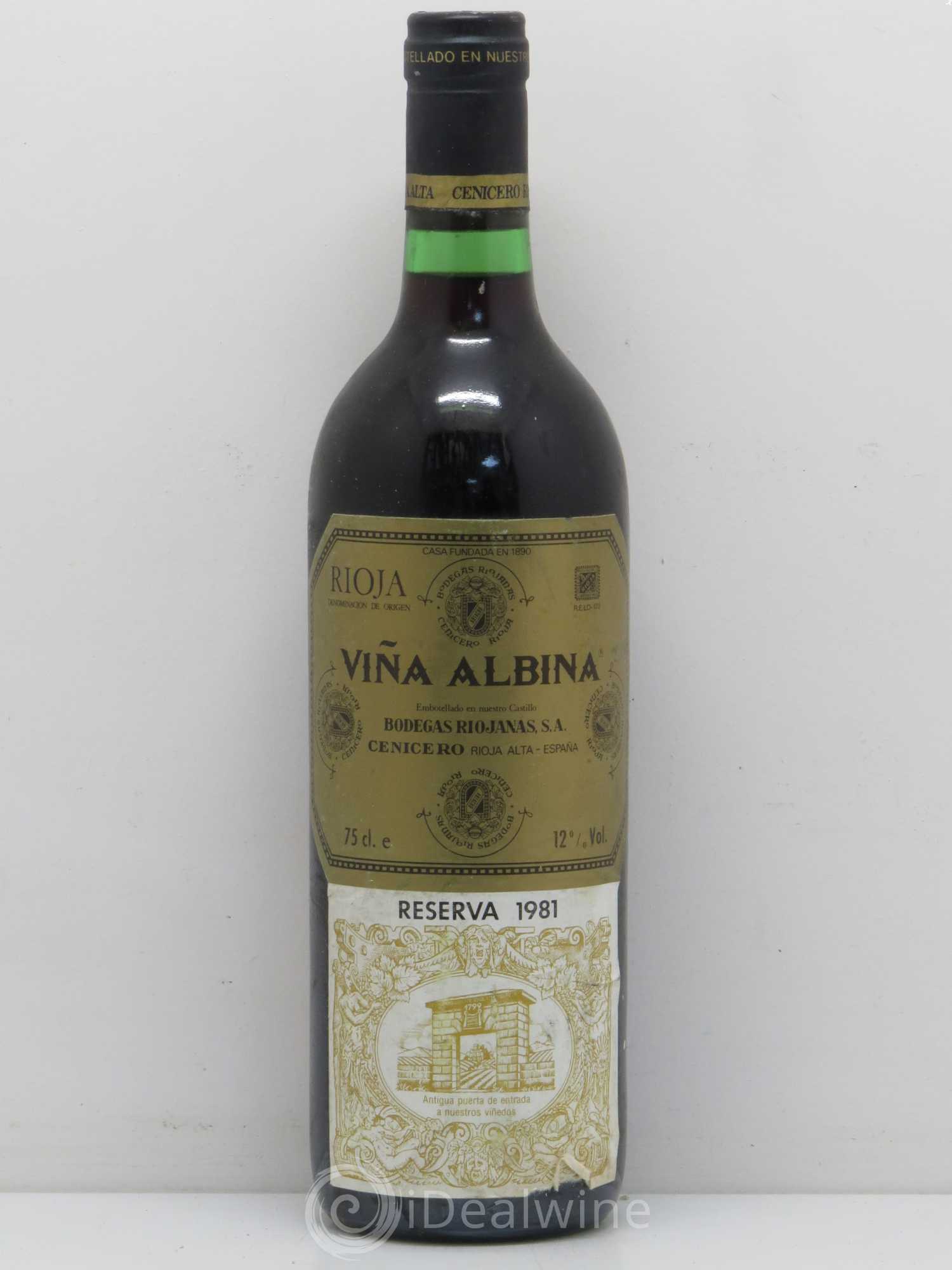 Rioja DOCA Vina Albina Reserva Riojanas 1981 - Lotto di 1 bottiglia - 0