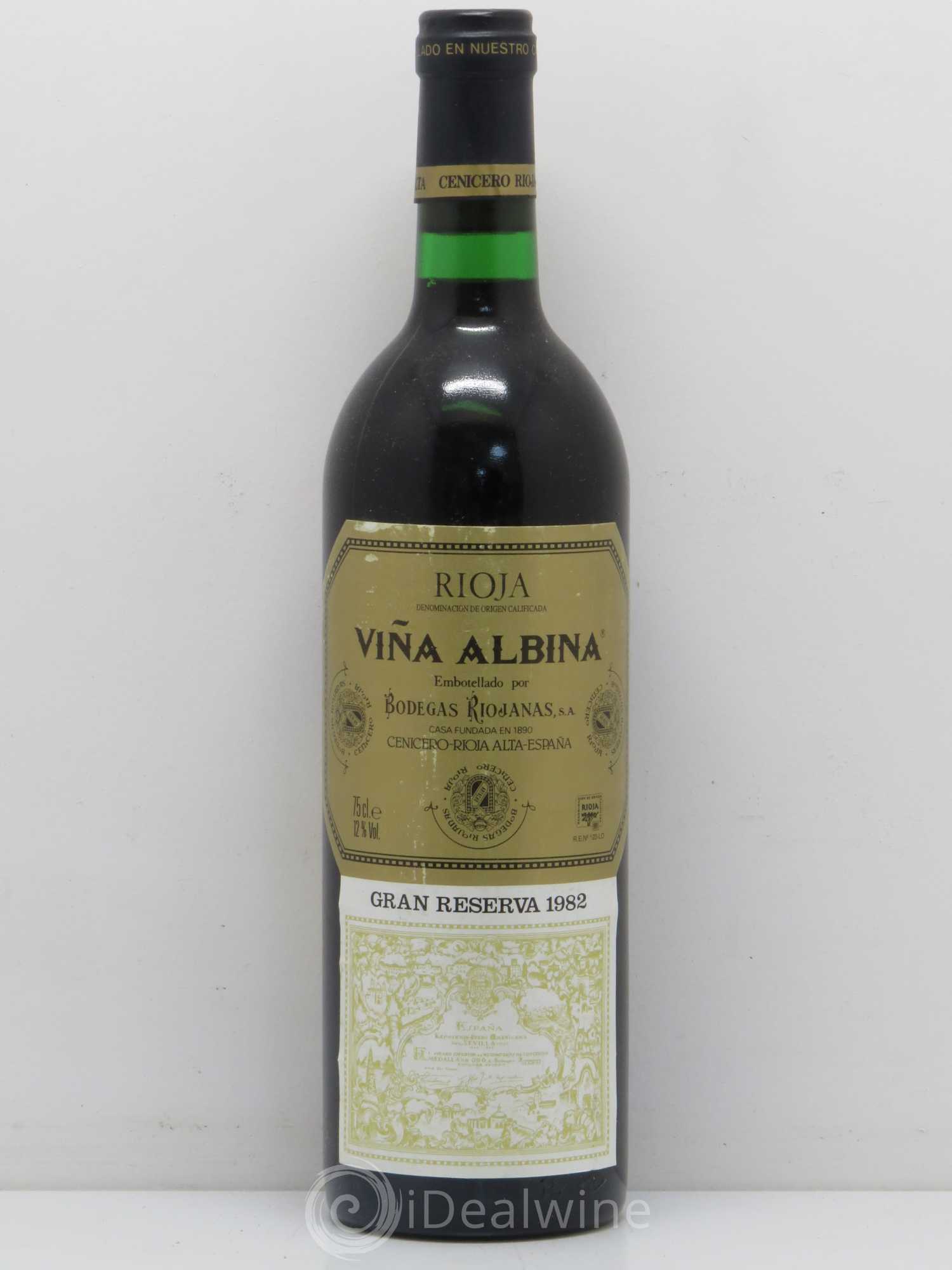 Rioja DOCA Vina Albina Gran Reserva 1982 - Posten von 1 Flasche - 0