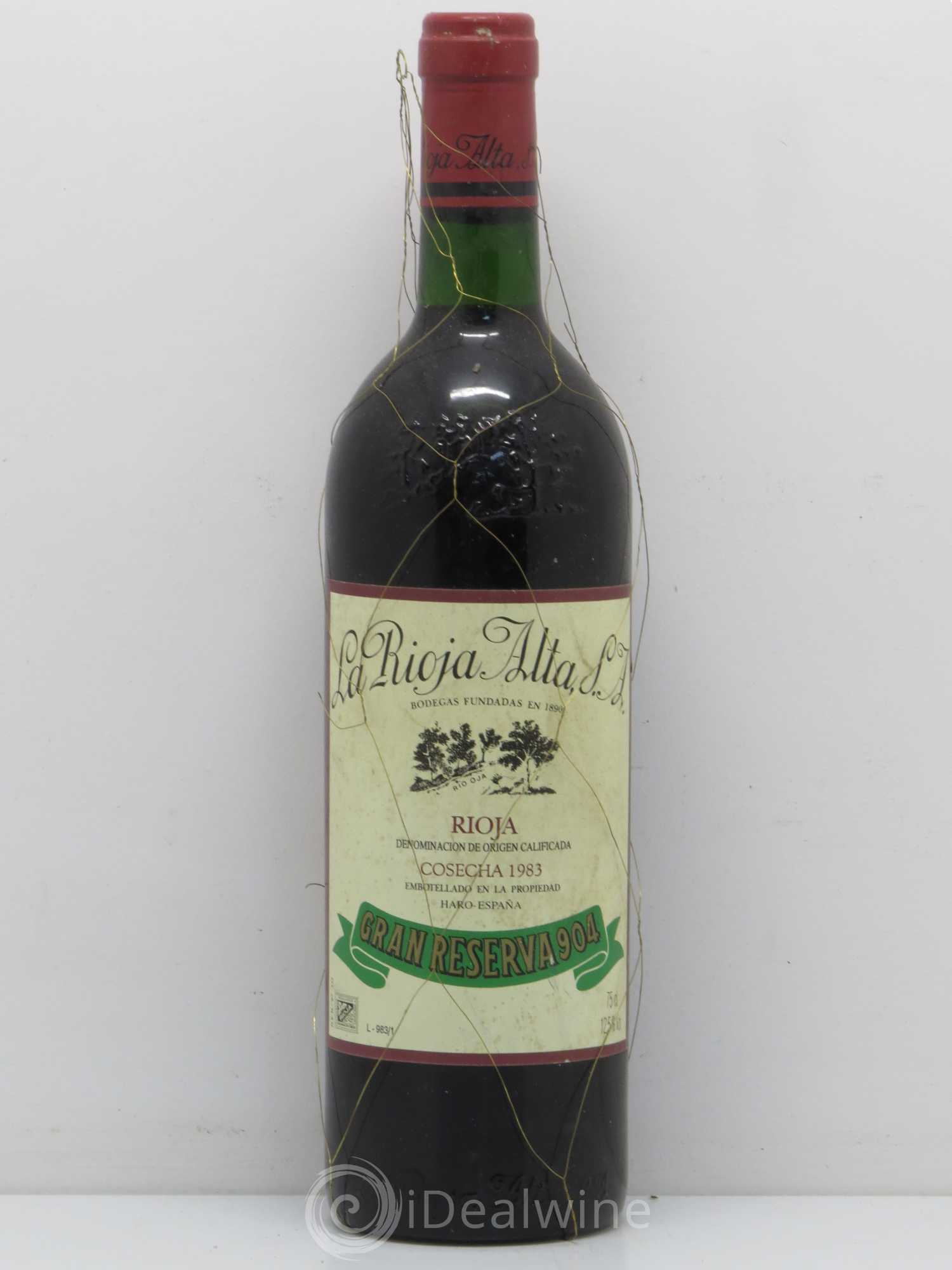 Rioja DOCa Gran Reserva 904 La Rioja Alta 1983 - Lotto di 1 bottiglia - 0