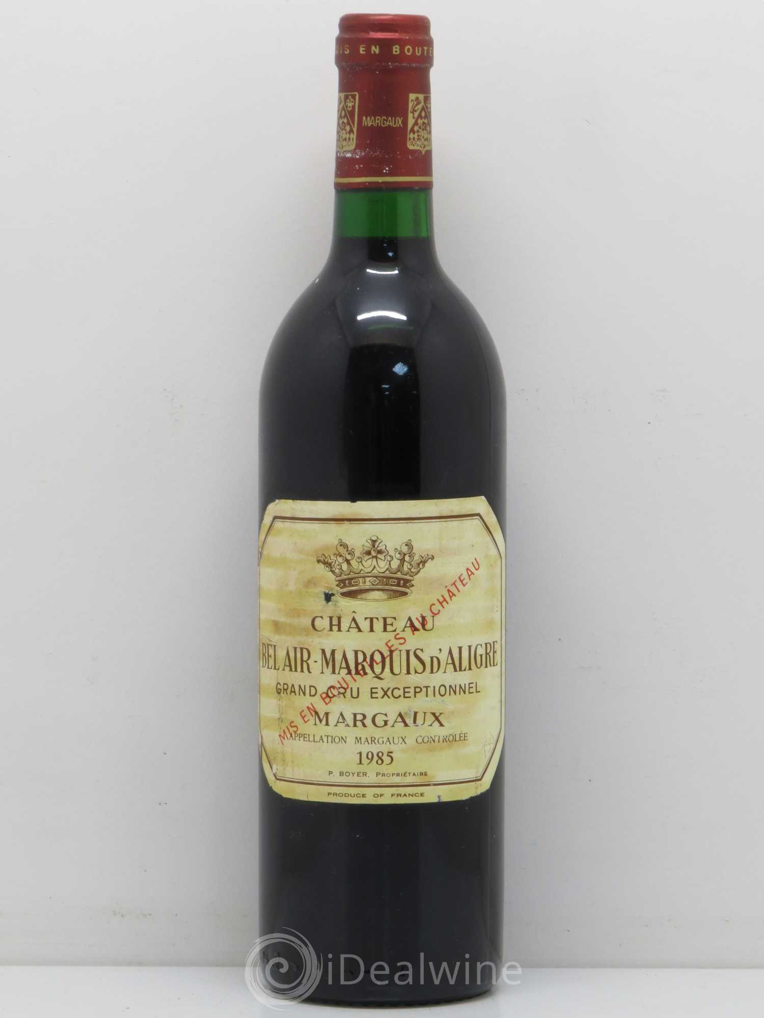 Château Bel Air Marquis d'Aligre 1985 - Lot de 1 bouteille - 0