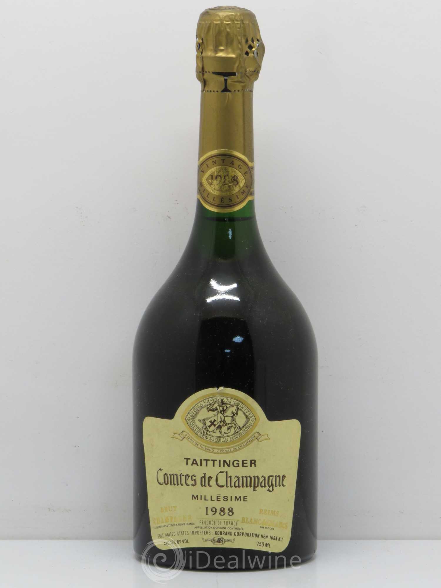 Comtes de Champagne Taittinger 1988 - Lot de 1 bouteille - 0