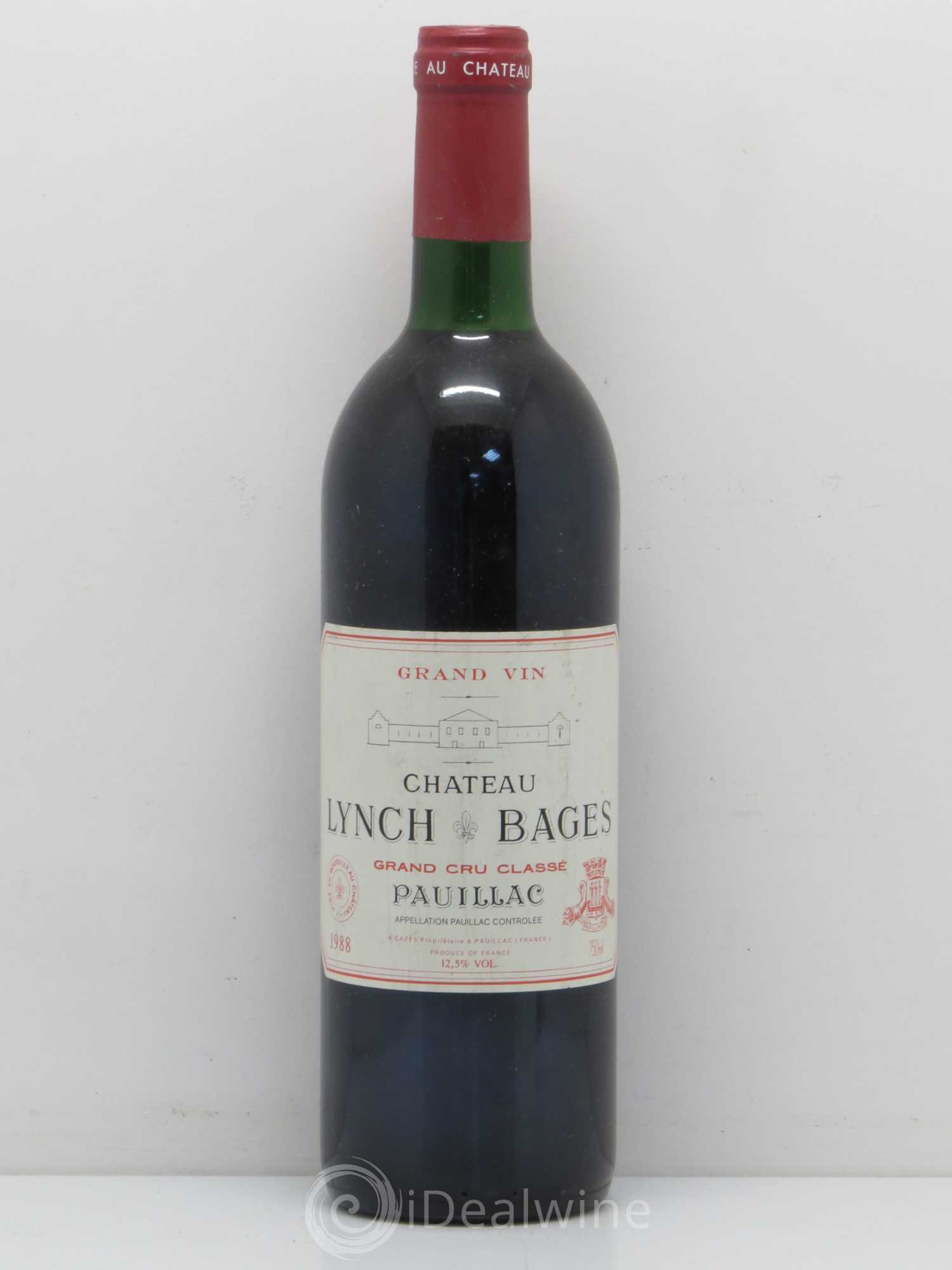 Château Lynch Bages 5ème Grand Cru Classé 1988 - Lot de 1 bouteille - 0