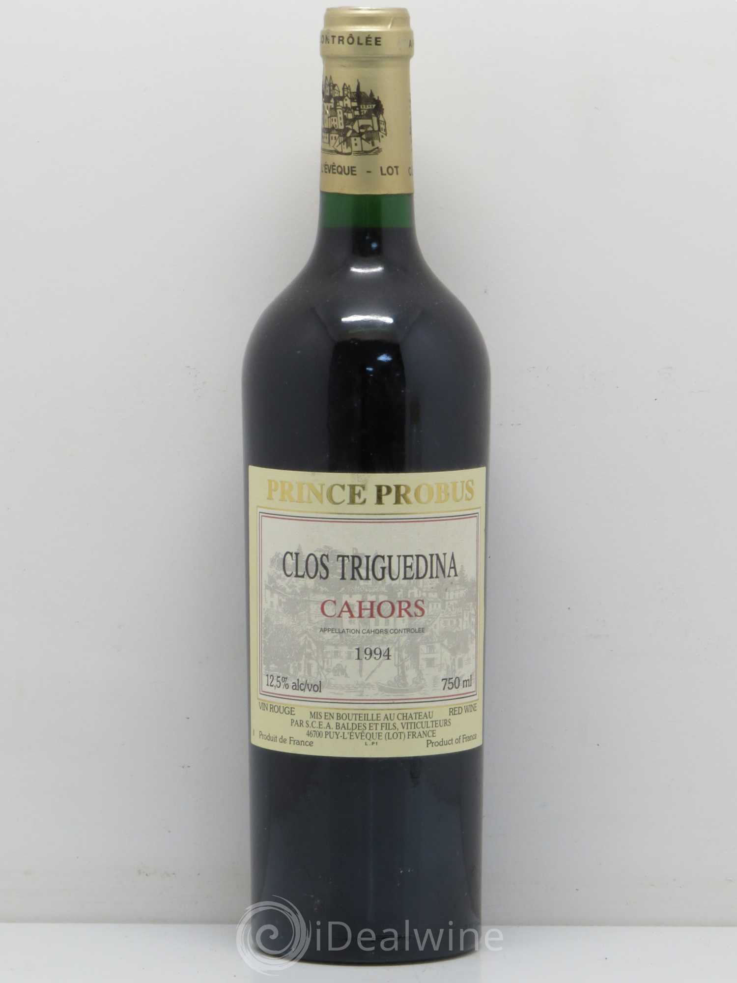 Cahors Clos Triguedina Probus Jean-Luc Baldès 1994 - Lot de 1 bouteille - 0