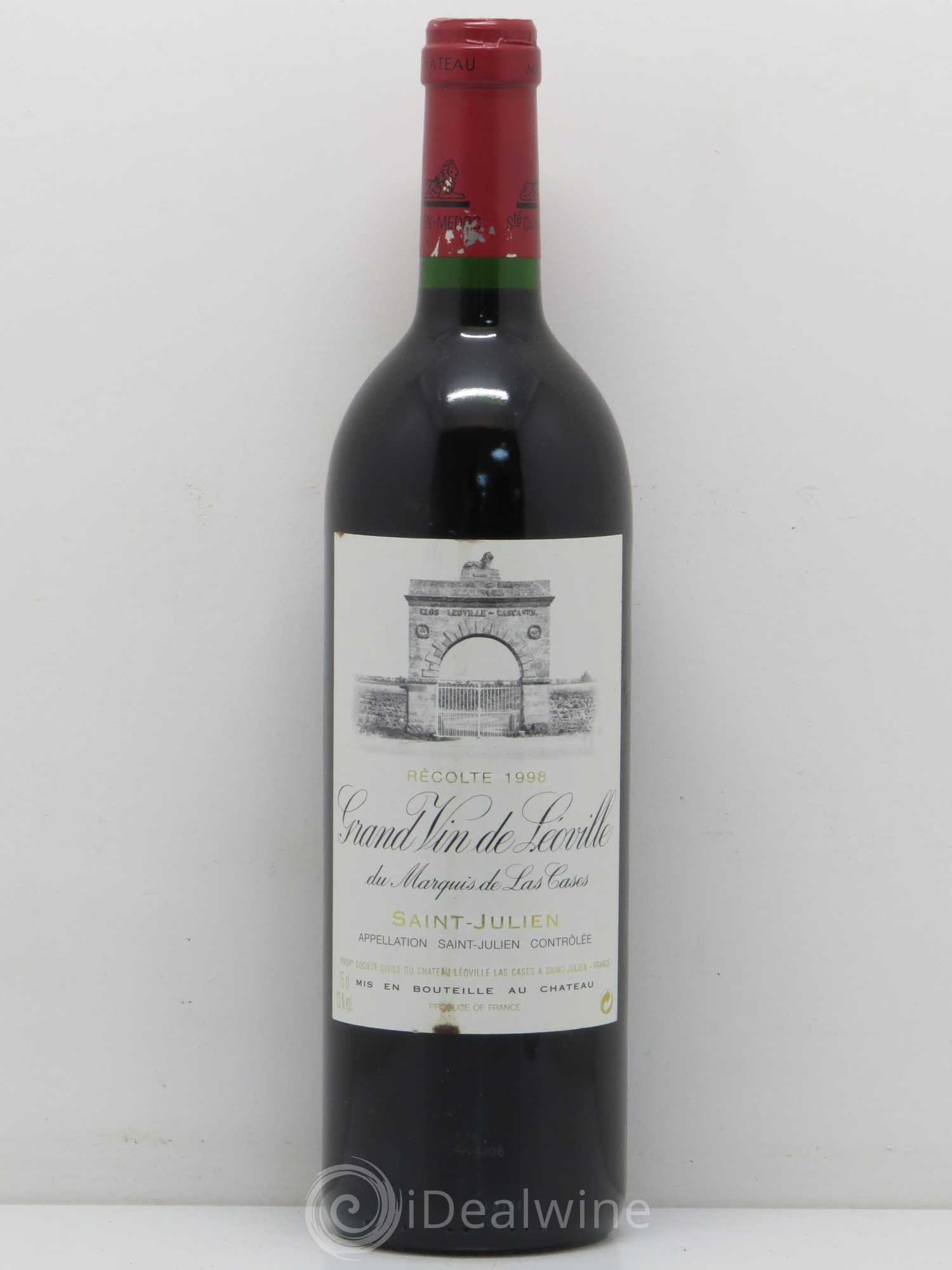Château Léoville Las Cases 2ème Grand Cru Classé 1998 - Lot de 1 bouteille - 0