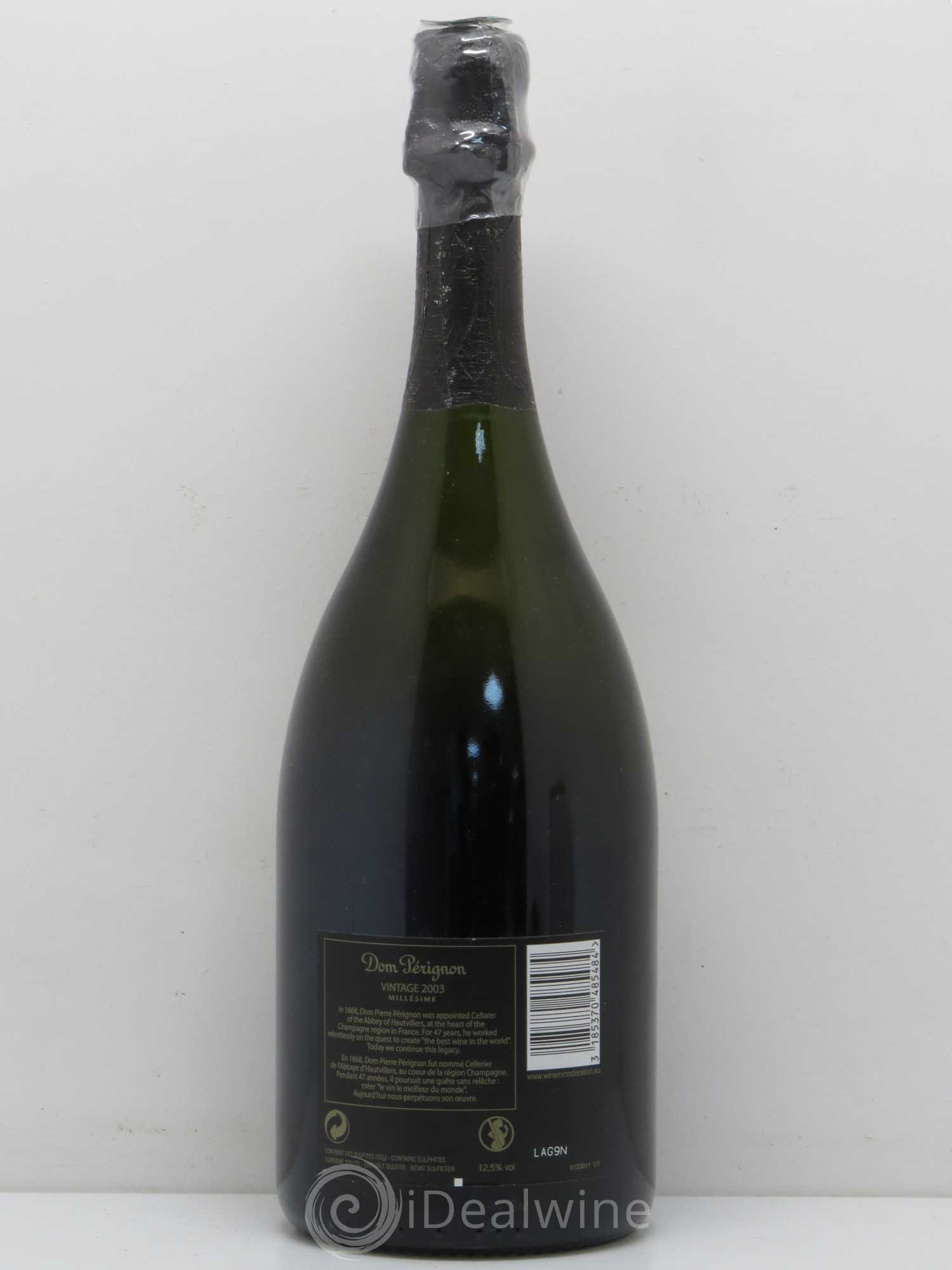 Brut Dom Pérignon 2003 - Lot de 1 bouteille - 1