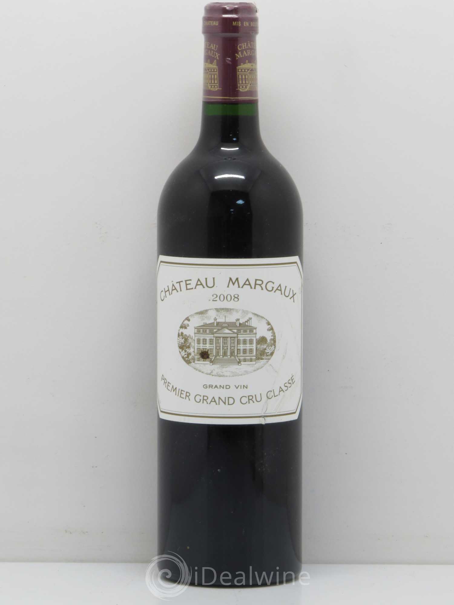 Château Margaux 1er Grand Cru Classé 2008 - Lot de 1 bouteille - 0
