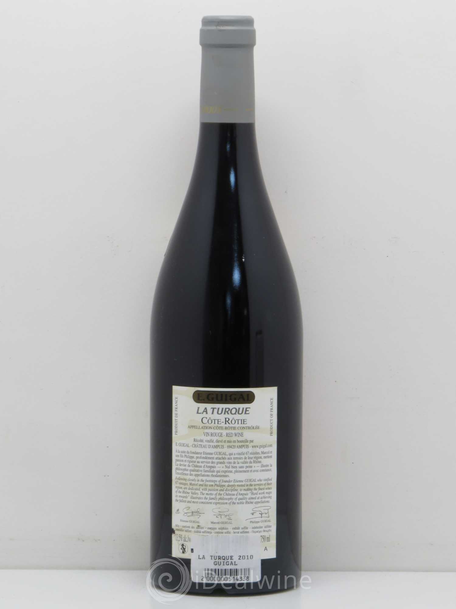 Côte-Rôtie La Turque Guigal 2010 - Lot de 1 bouteille - 1