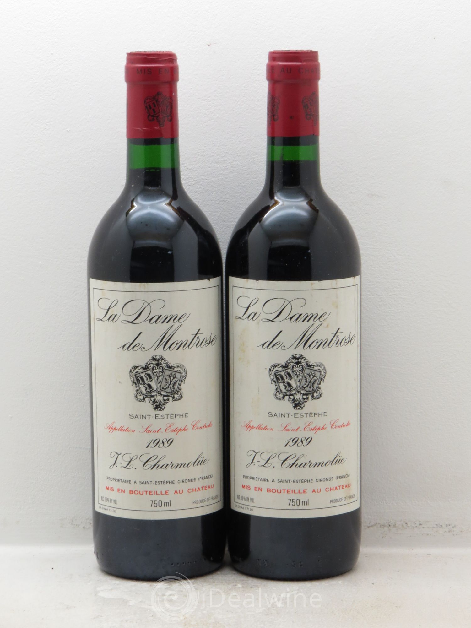 La Dame de Montrose Second Vin 1989 - Lot de 2 bouteilles - 0