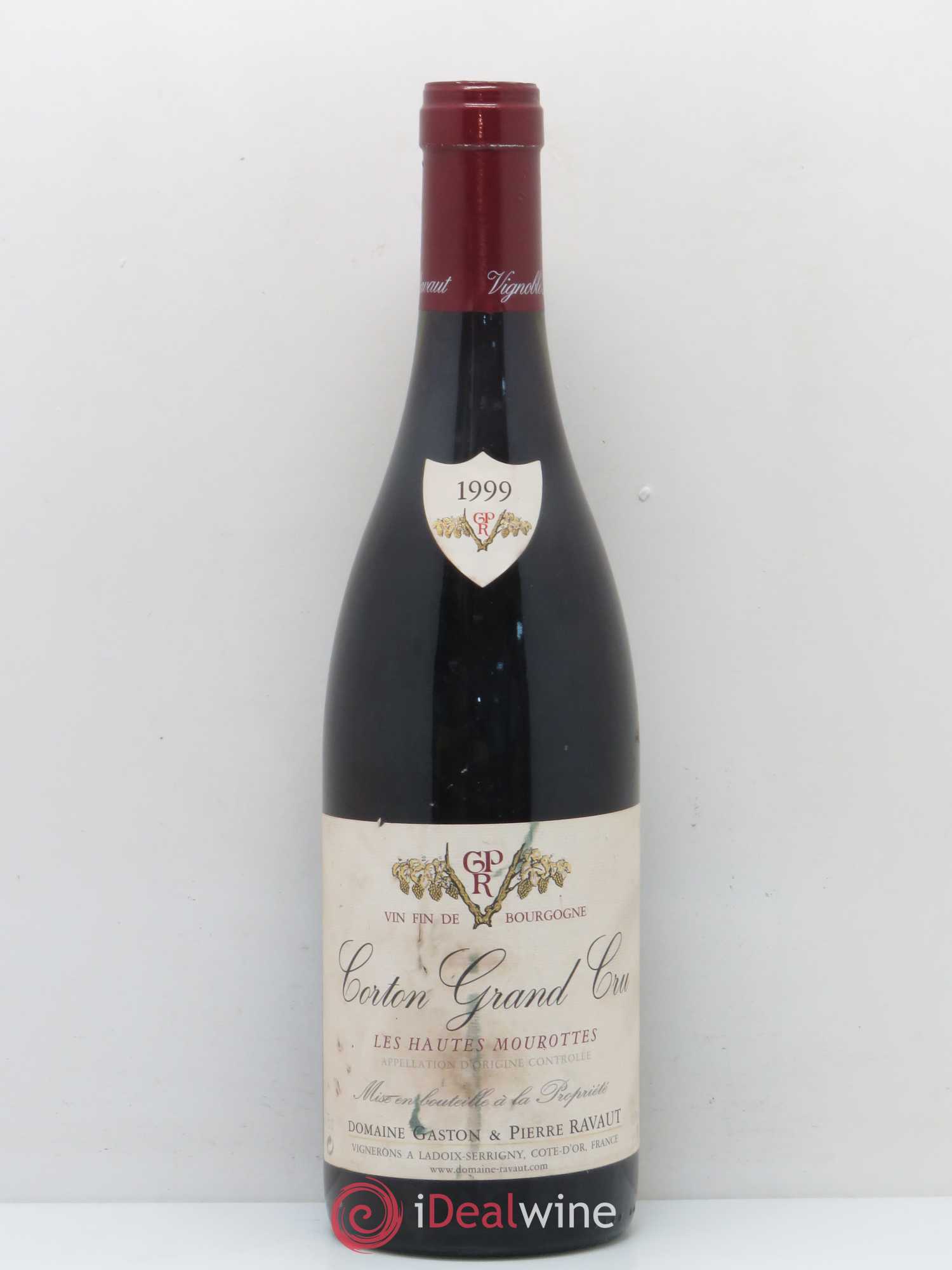 Corton Grand Cru Les Hautes Mourottes Gaston Et Pierre Ravaut 1999 - Posten von 1 Flasche - 0