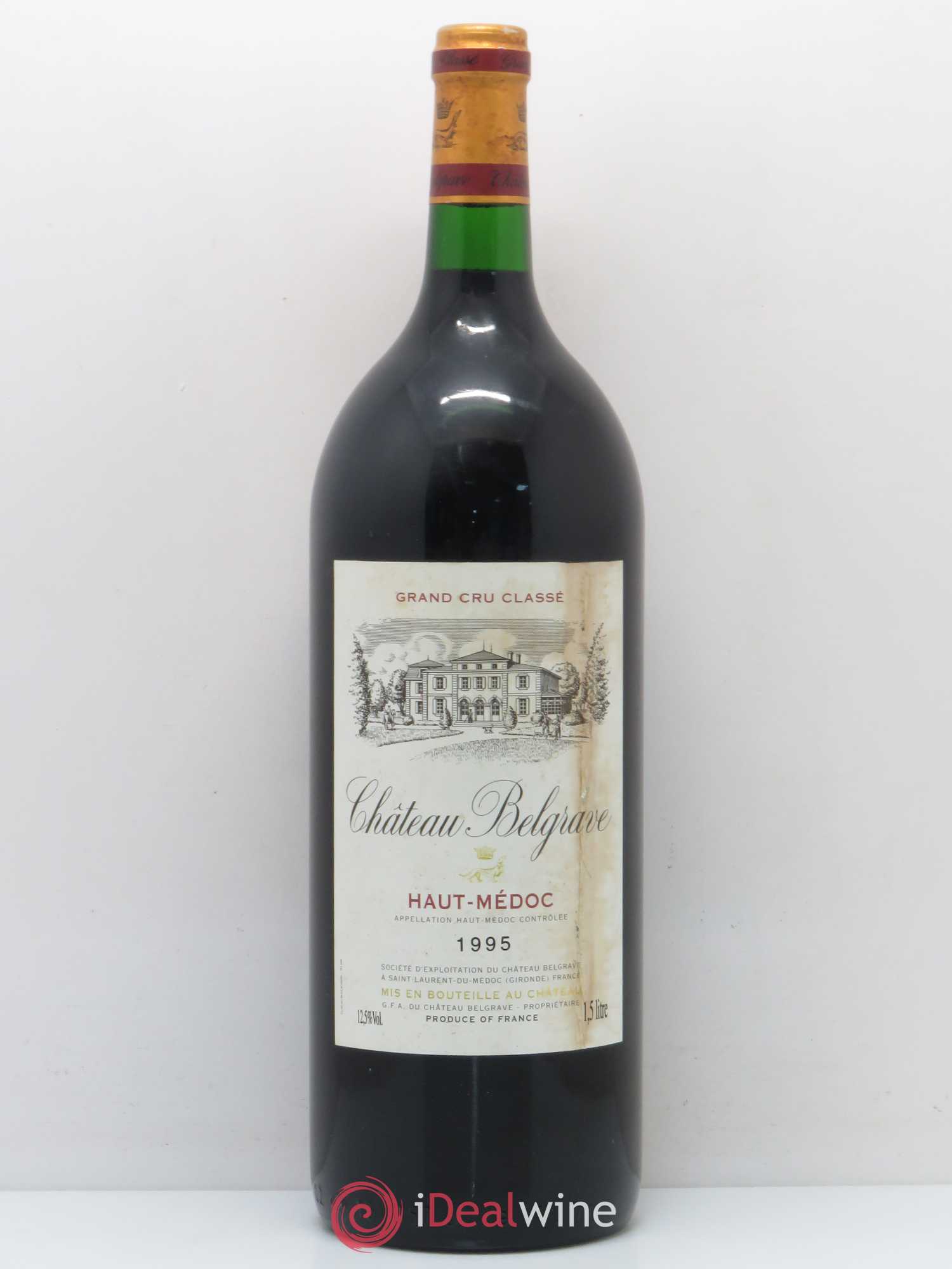 Château Belgrave 5ème Grand Cru Classé 1995 - Lot de 1 magnum - 0