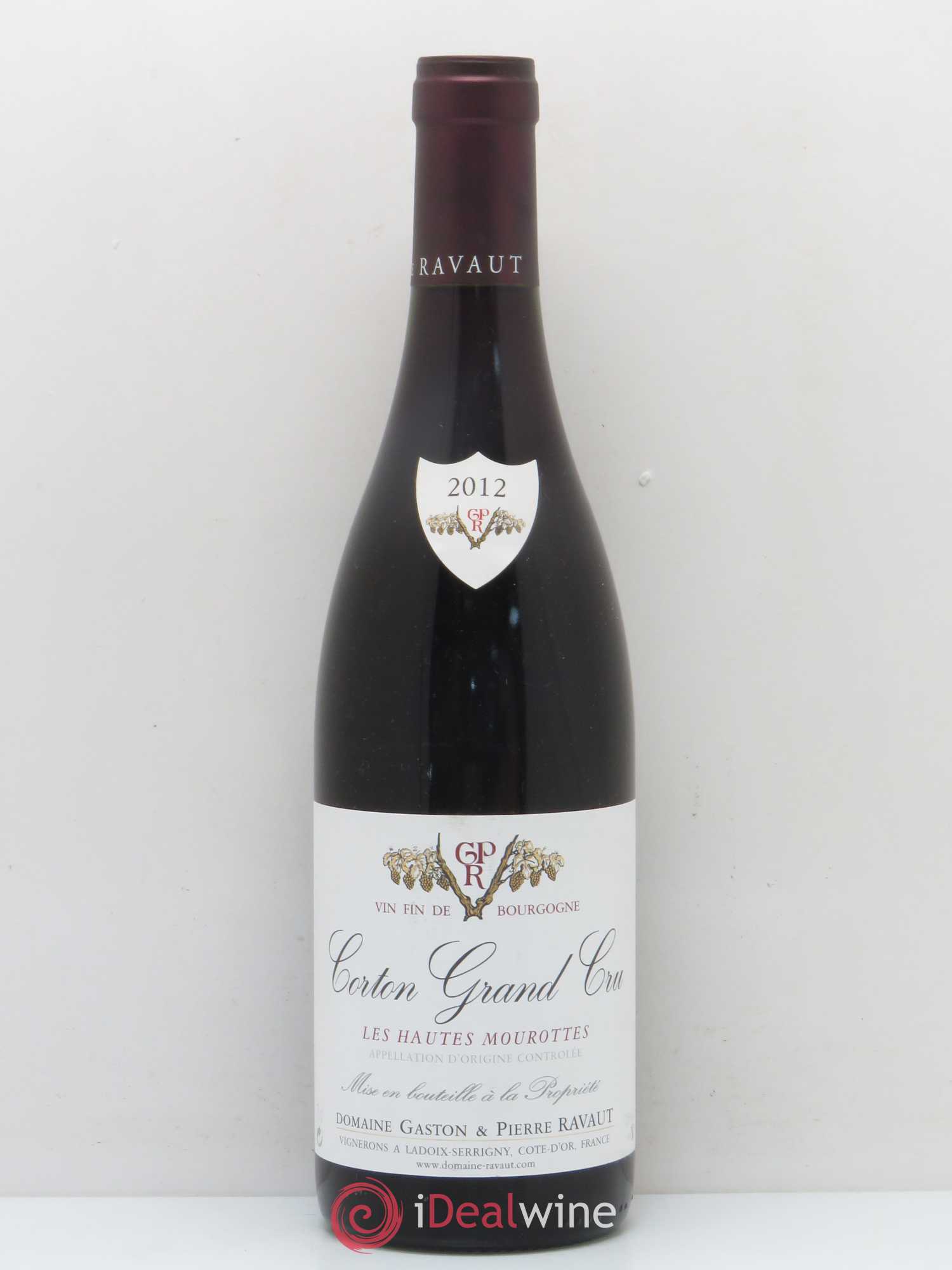 Corton Grand Cru Les Hautes Mourottes Gaston Et Pierre Ravaut 2012 - Posten von 1 Flasche - 0