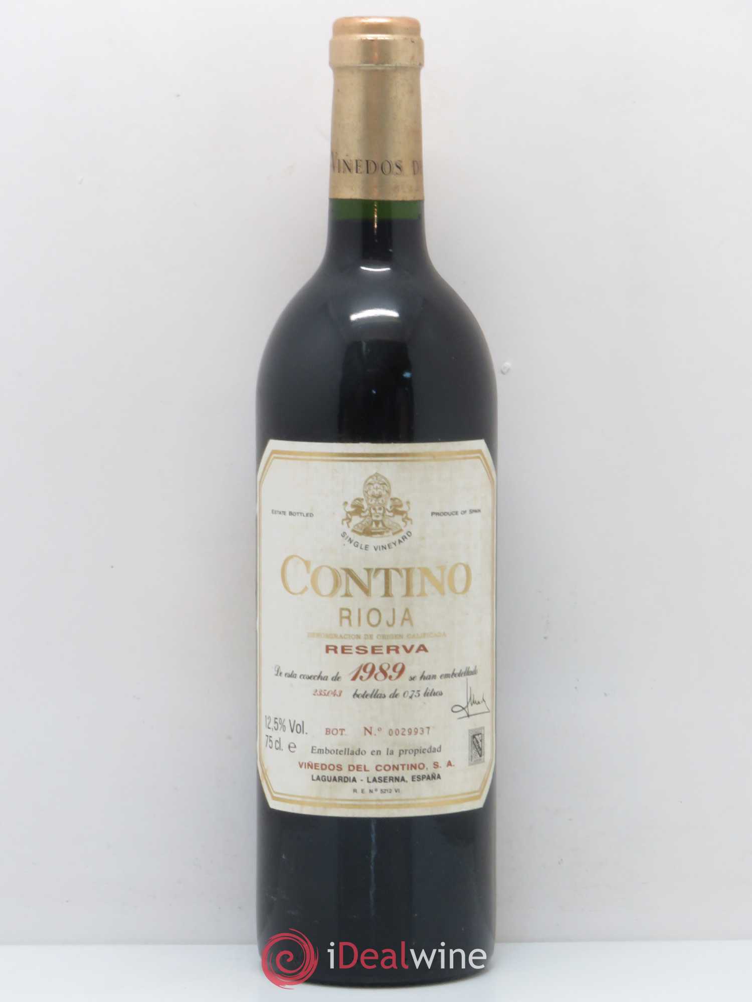 Rioja DOCA Contino Reserva 1989 - Posten von 1 Flasche - 0