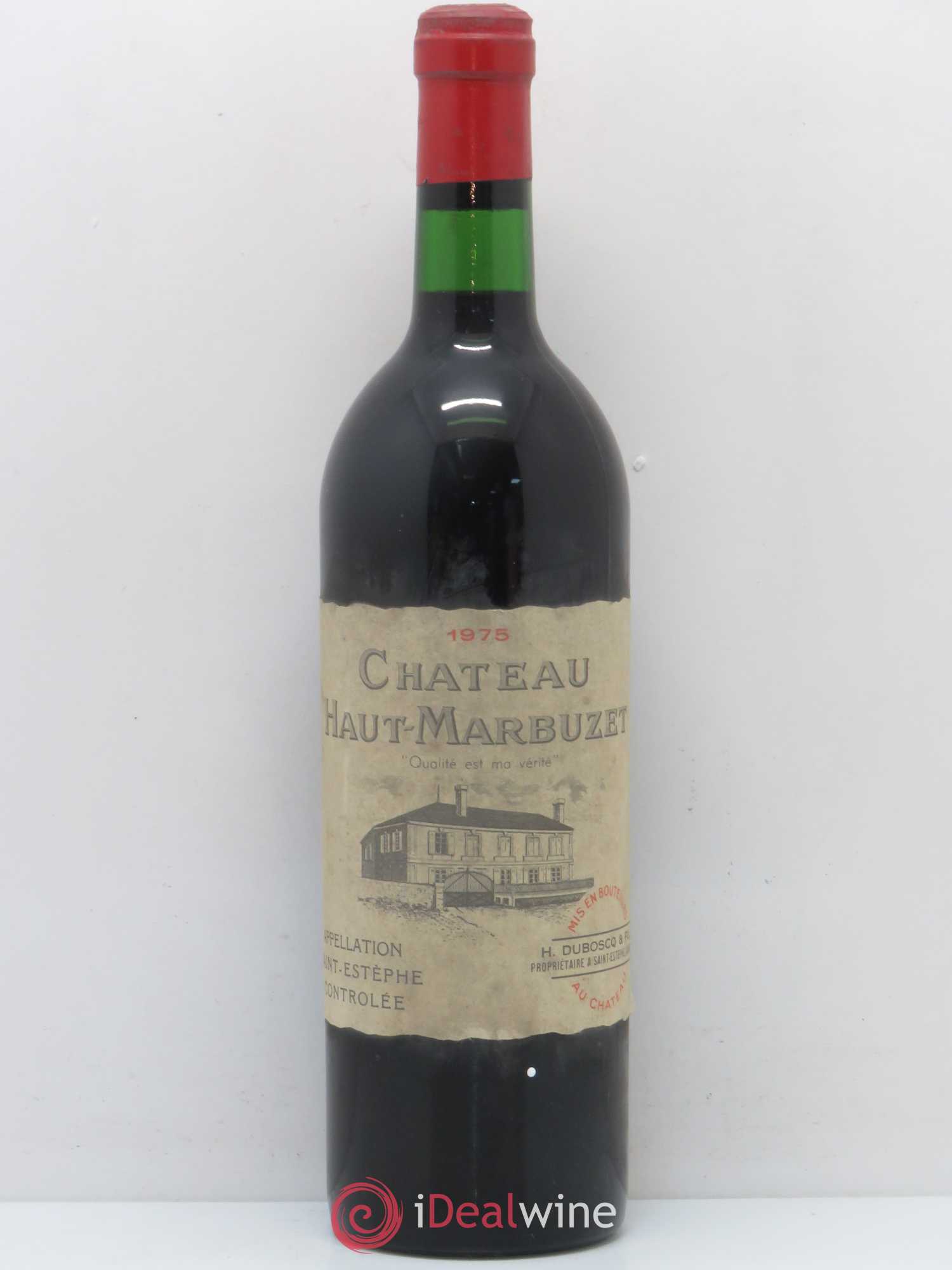 Château Haut Marbuzet 1975 - Lot de 1 bouteille - 0