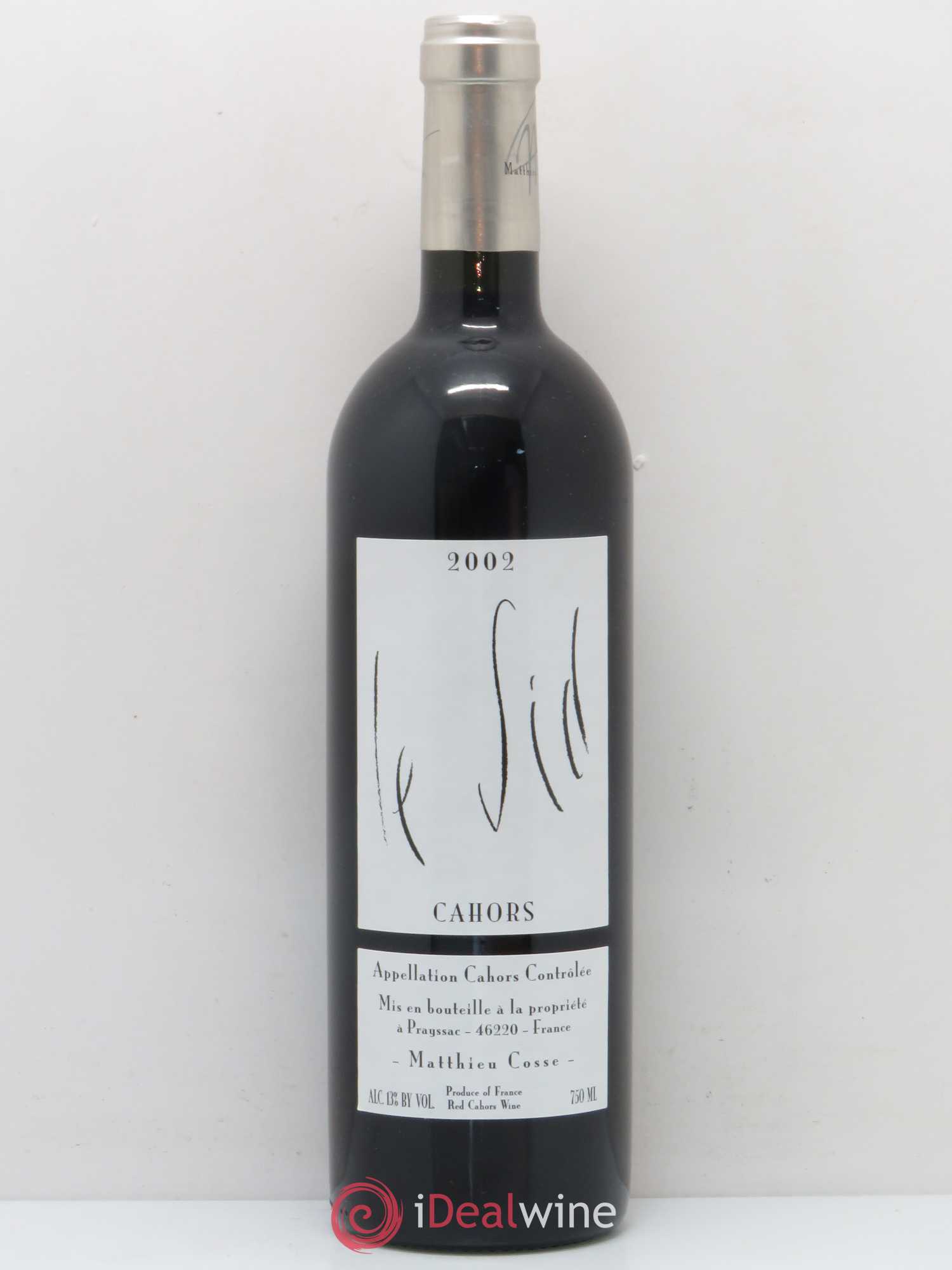 Cahors Le Sid Matthieu Cosse 2002 - Posten von 1 Flasche - 0
