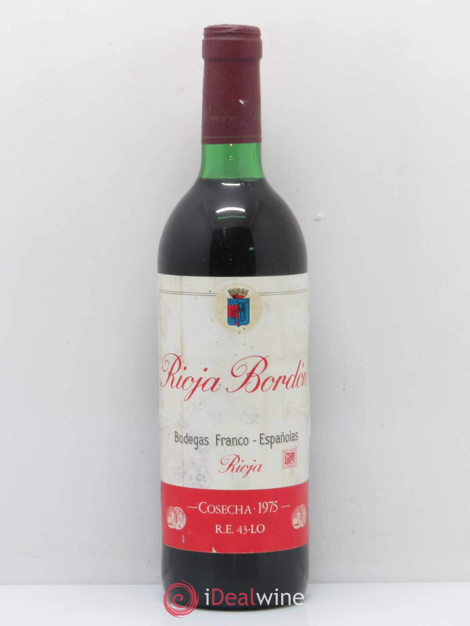 Rioja DOCA Bodegas Franco Espanolas Bordon 1975 - Lotto di 1 bottiglia - 0