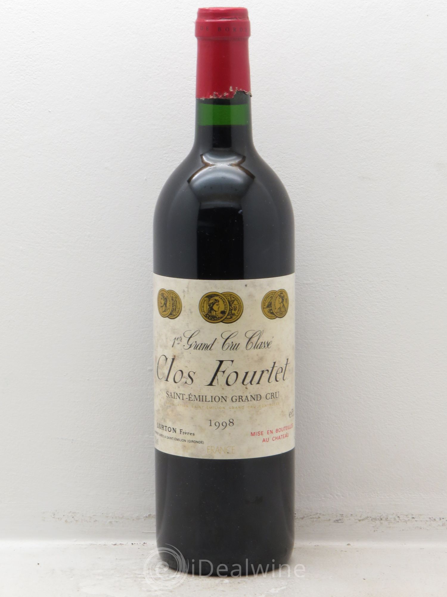 Clos Fourtet 1er Grand Cru Classé B 1998 - Lot de 1 bouteille - 0