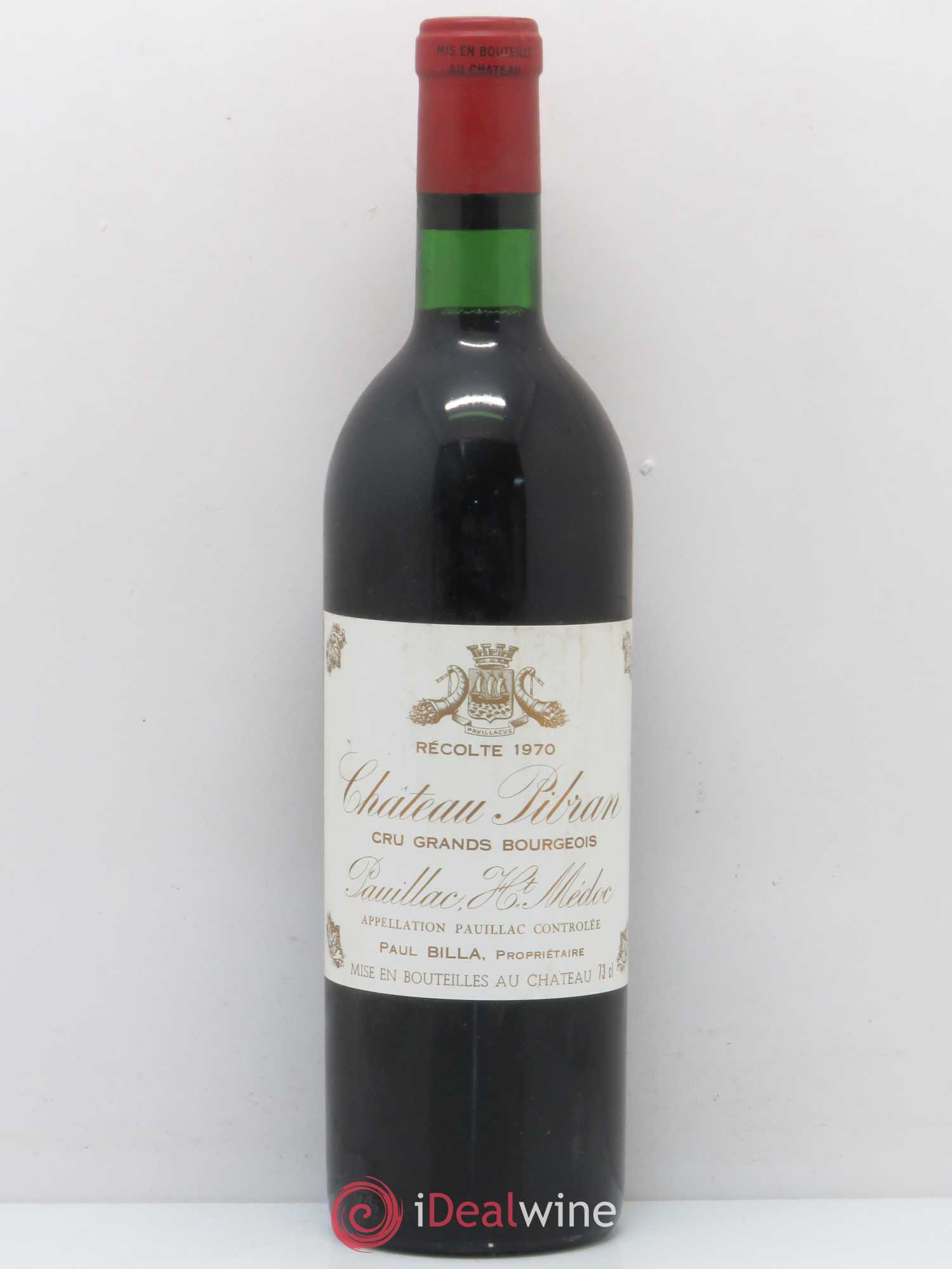 Château Pibran 1970 - Lot de 1 bouteille - 0