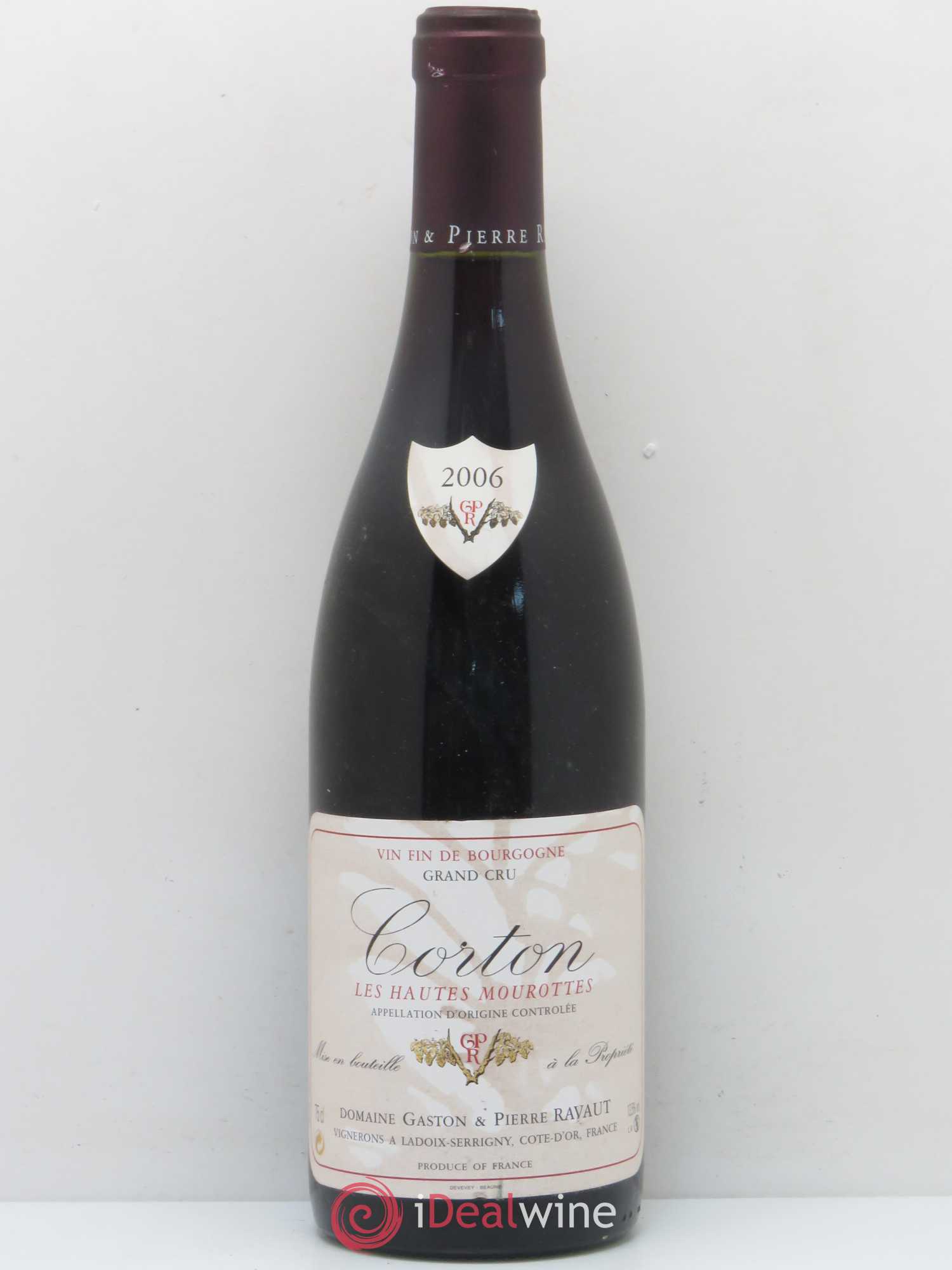 Corton Grand Cru Les Hautes Mourottes Gaston Et Pierre Ravaut 2006 - Posten von 1 Flasche - 0
