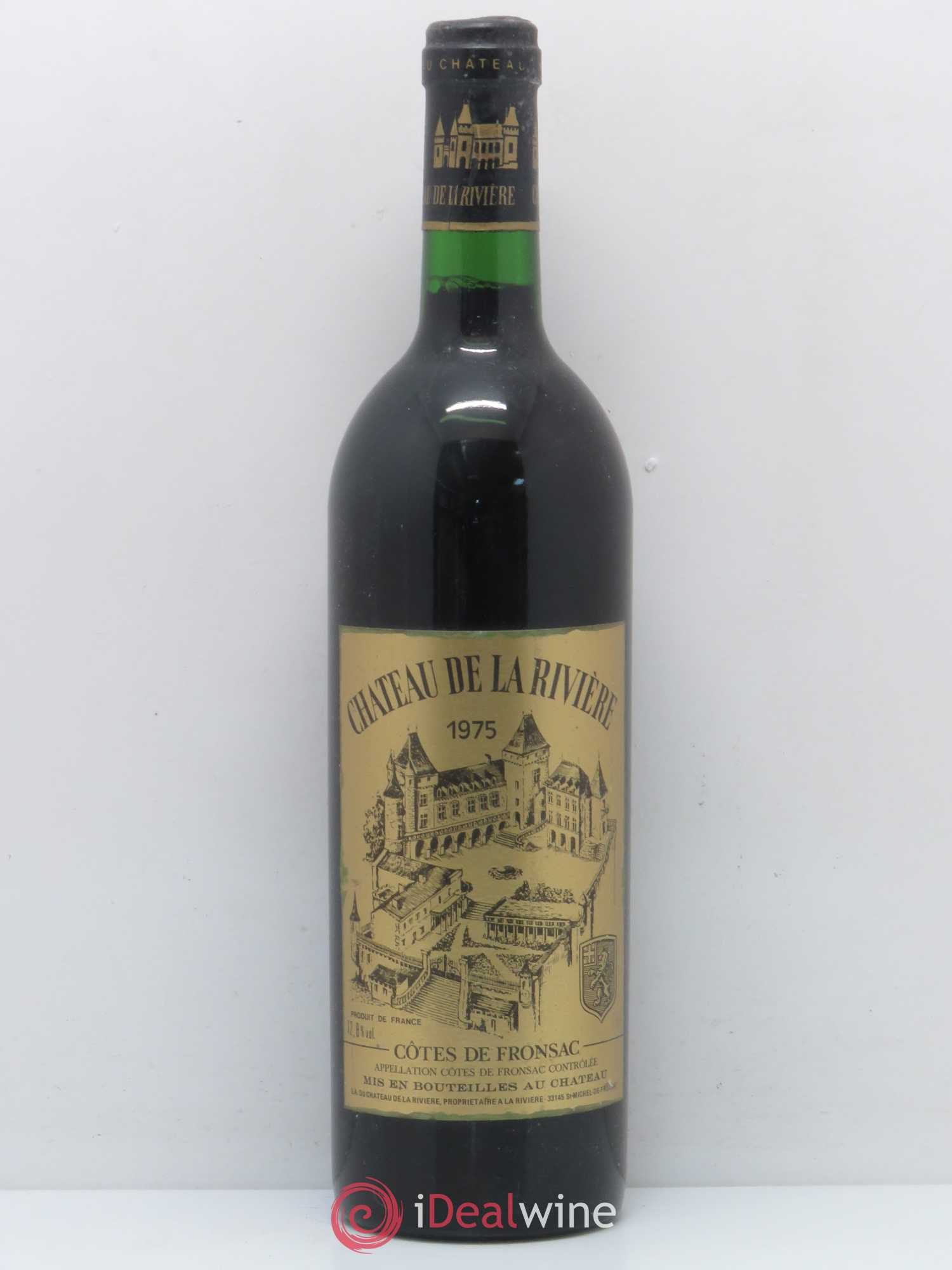 Château de La Rivière 1975 - Posten von 1 Flasche - 0