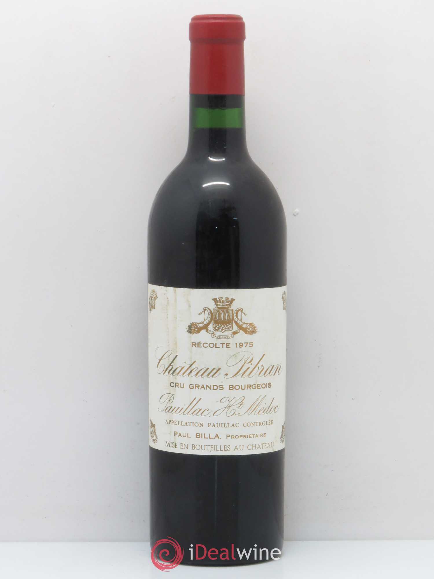 Château Pibran 1975 - Lot de 1 bouteille - 0