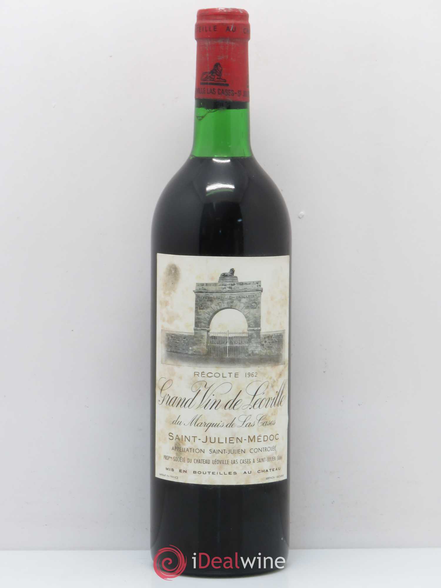 Château Léoville Las Cases 2ème Grand Cru Classé 1962 - Lot de 1 bouteille - 0