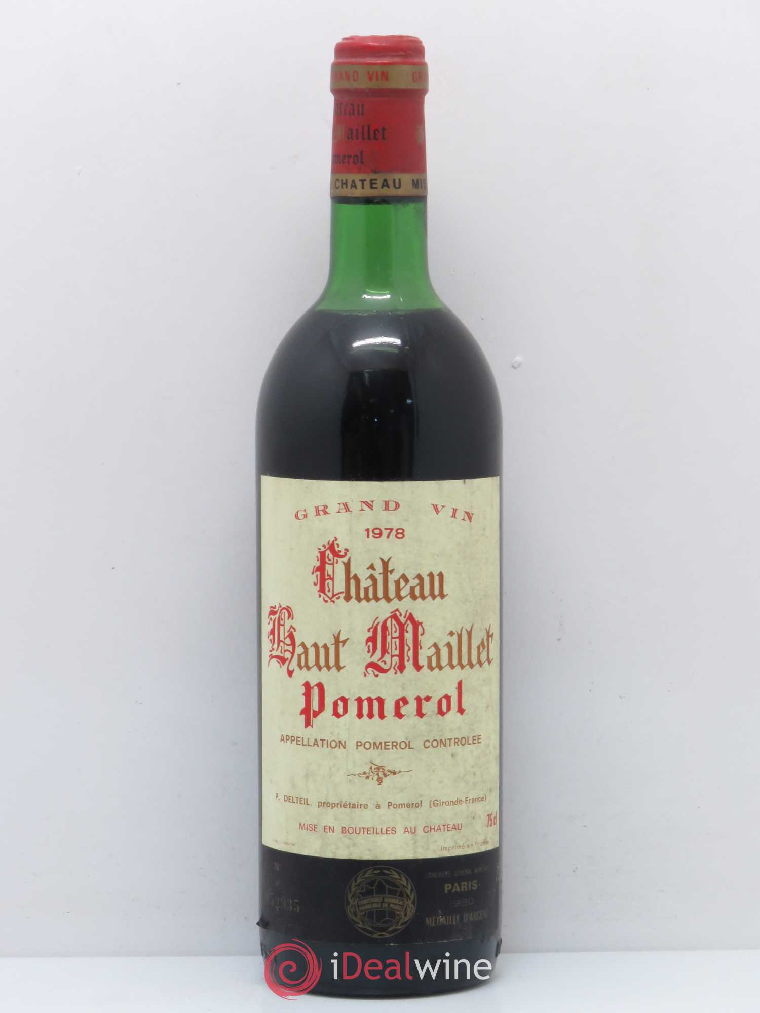 Château Haut-Maillet 1978 - Lot de 1 bouteille - 0