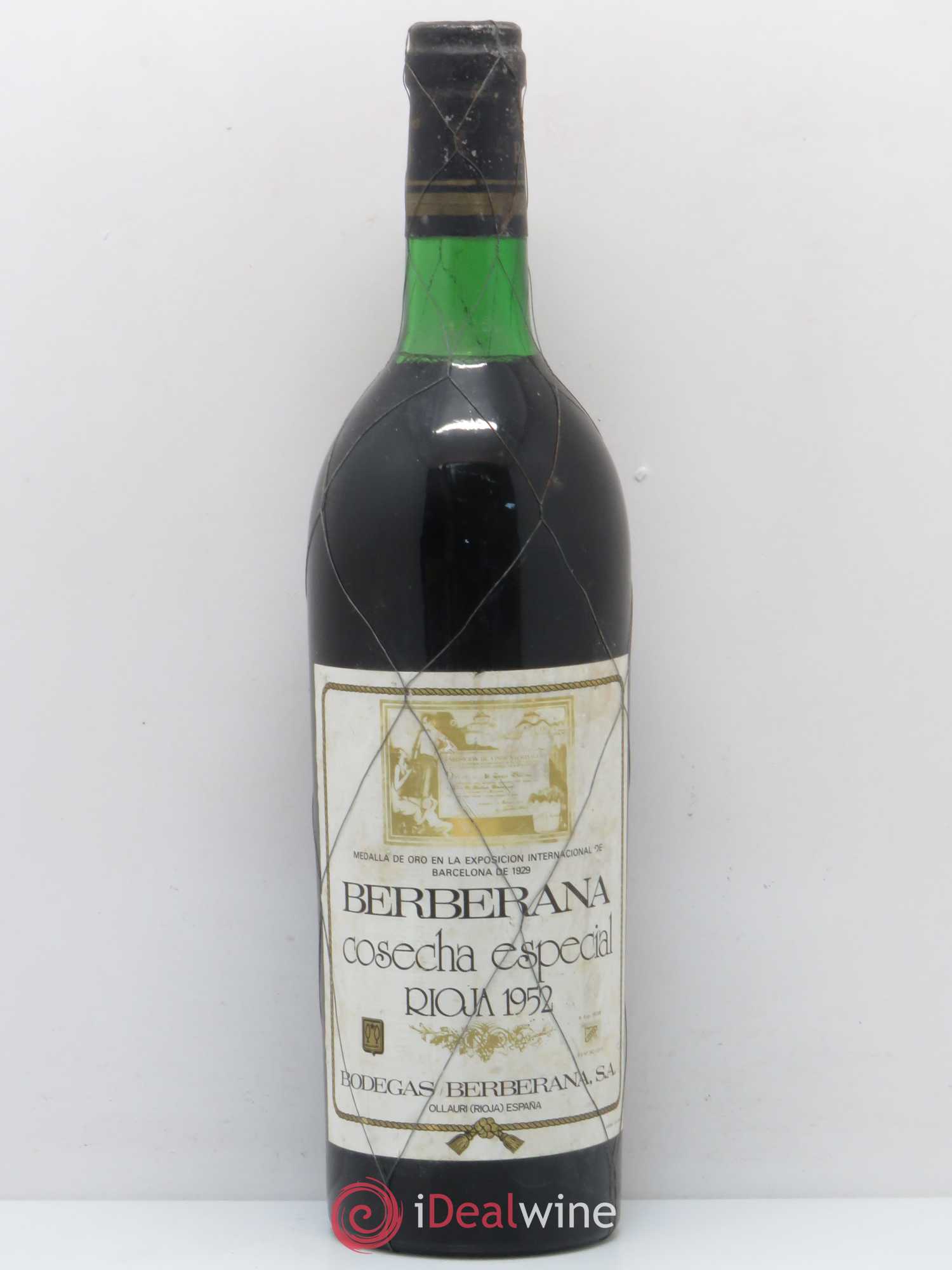 Rioja DOCA Berberana Cosecha Especial 1952 - Posten von 1 Flasche - 0