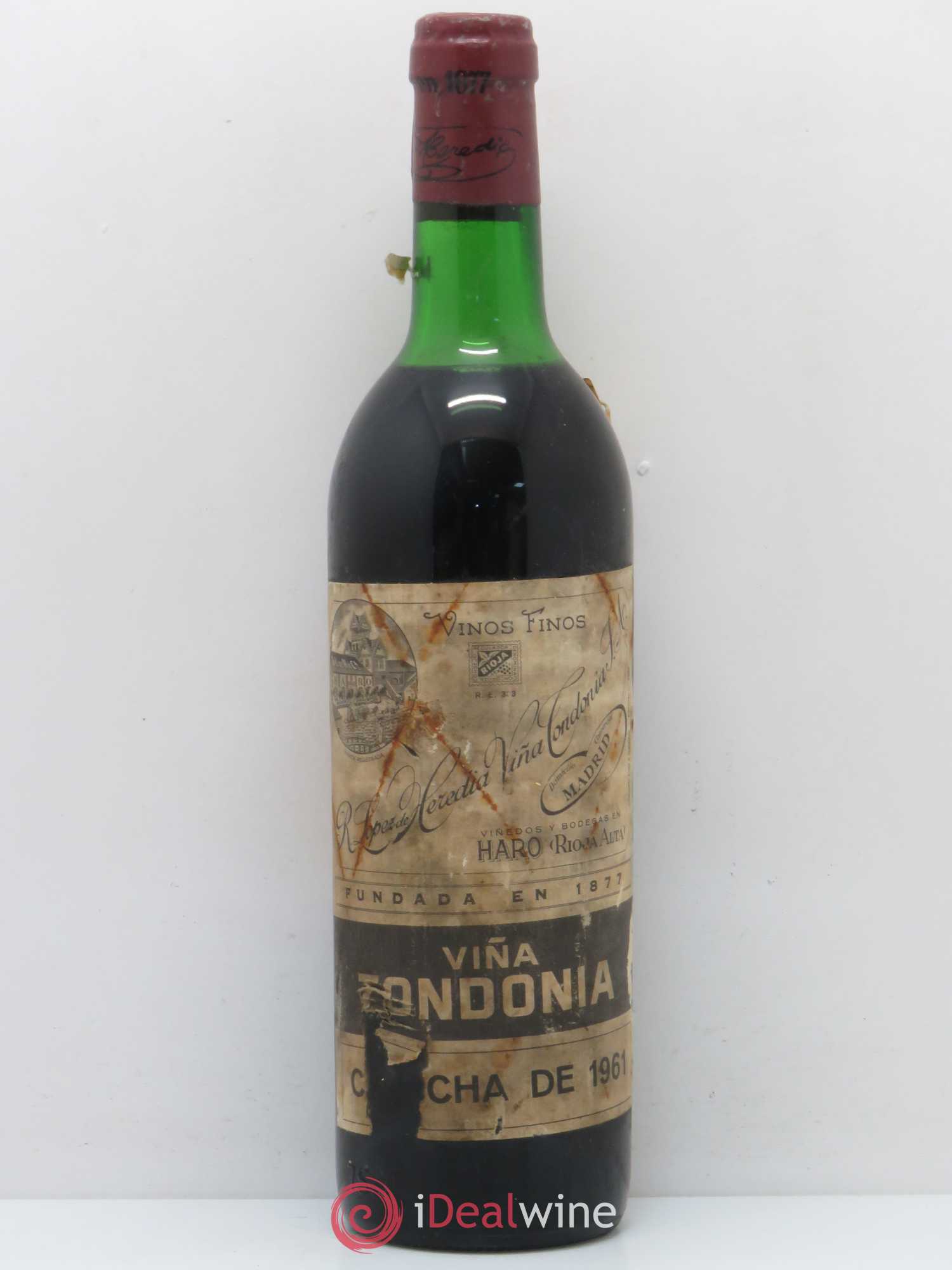 Rioja DOCA Viña Tondonia 1961 - Lotto di 1 bottiglia - 0