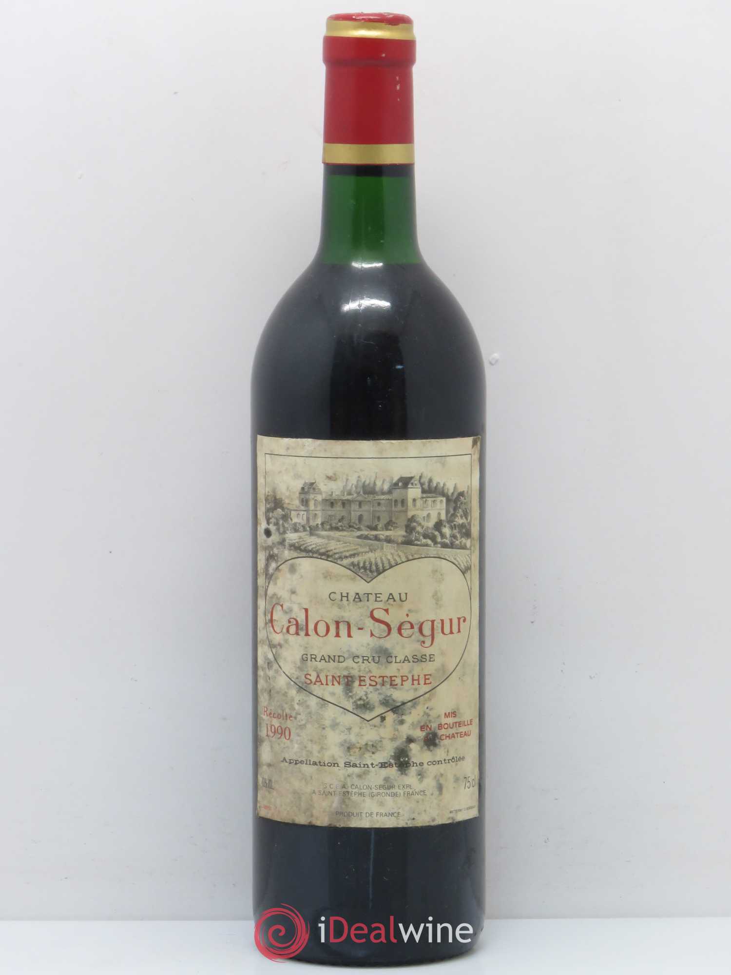 Château Calon Ségur 3ème Grand Cru Classé 1990 - Lot de 1 bouteille - 0