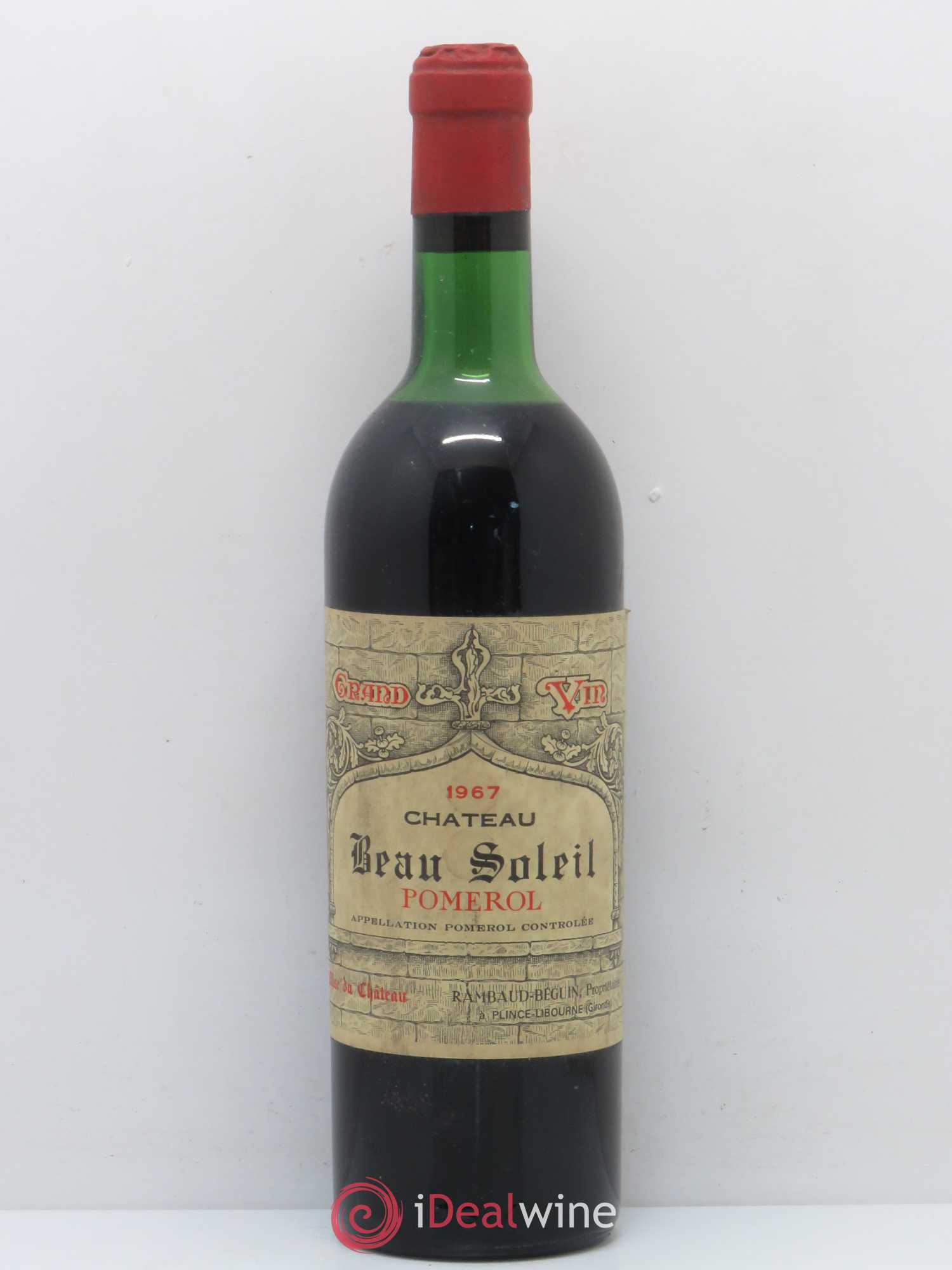 Château Beau Soleil 1967 - Lot de 1 bouteille - 0