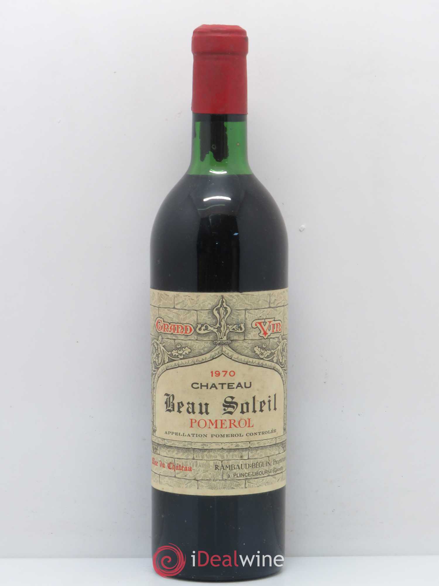 Château Beau Soleil 1970 - Lot de 1 bouteille - 0