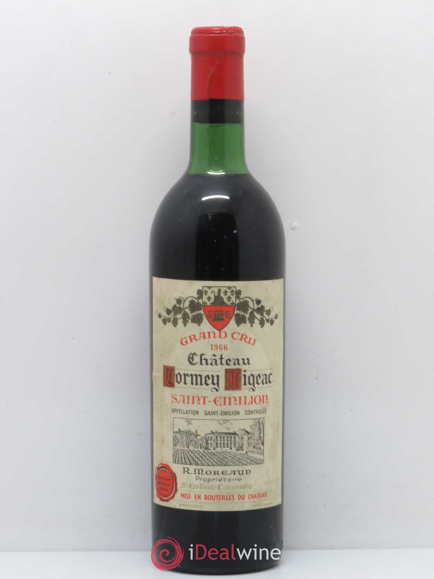 Saint-Émilion Grand Cru Château Cormey Figeac 1966 - Posten von 1 Flasche - 0