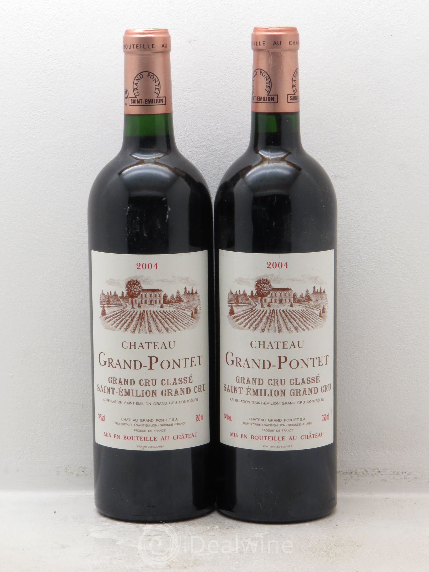 Château Grand Pontet Grand Cru Classé 2004 - Lot de 2 bouteilles - 0
