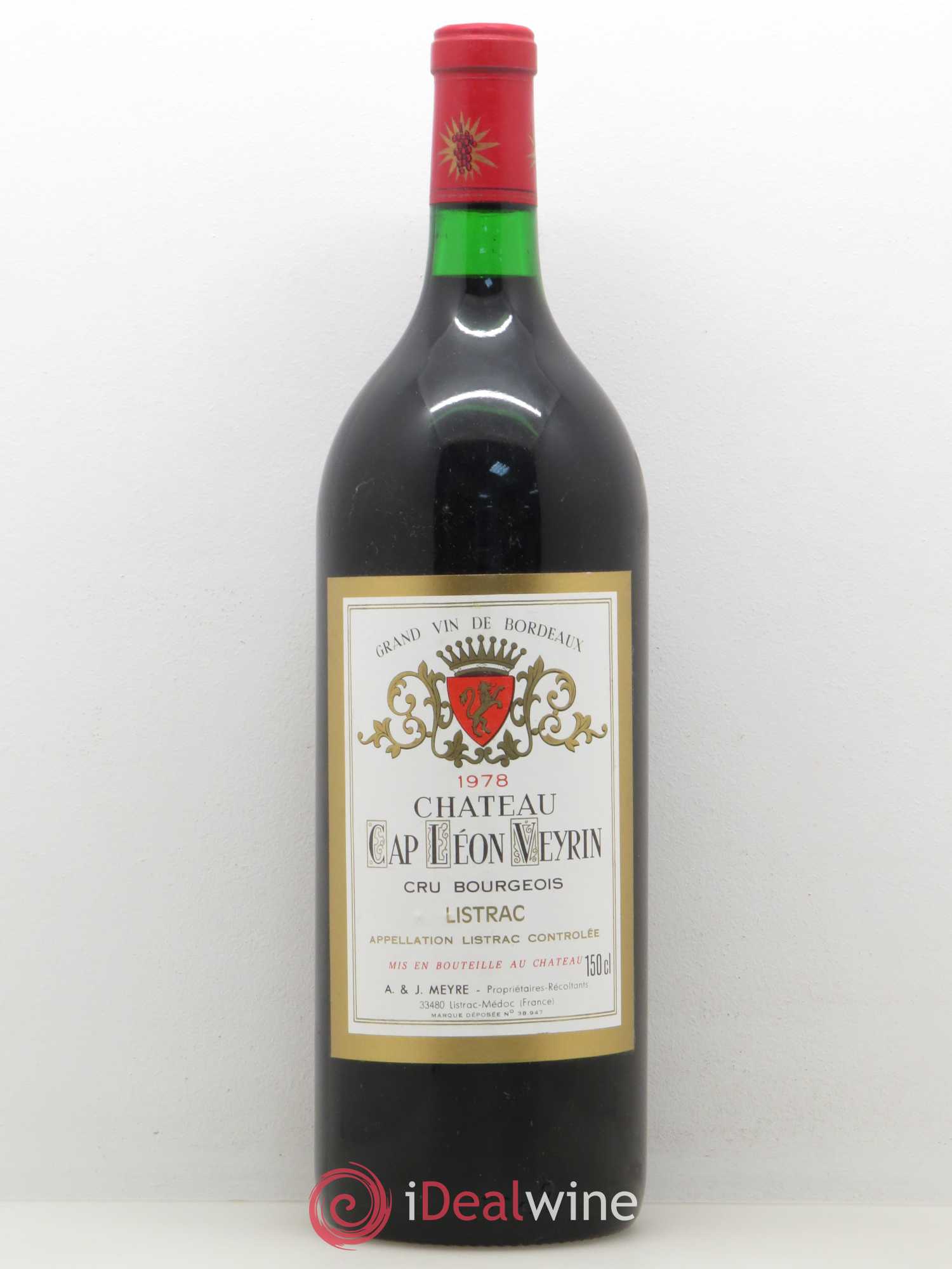 Listrac Médoc Château Cap Léon Veyrin 1978 - Posten von 1 Magnum - 0