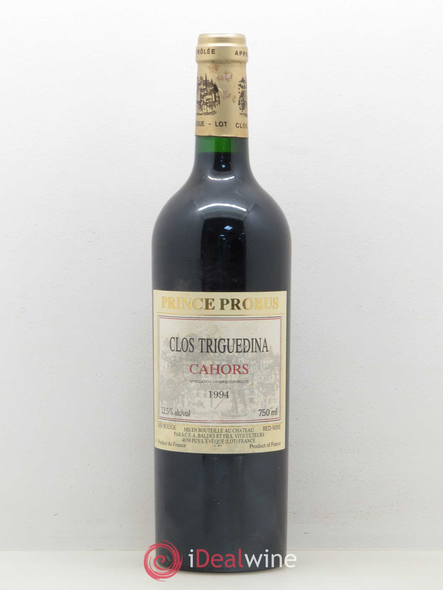 Cahors Clos Triguedina Probus Jean-Luc Baldès 1994 - Lot de 1 bouteille - 0