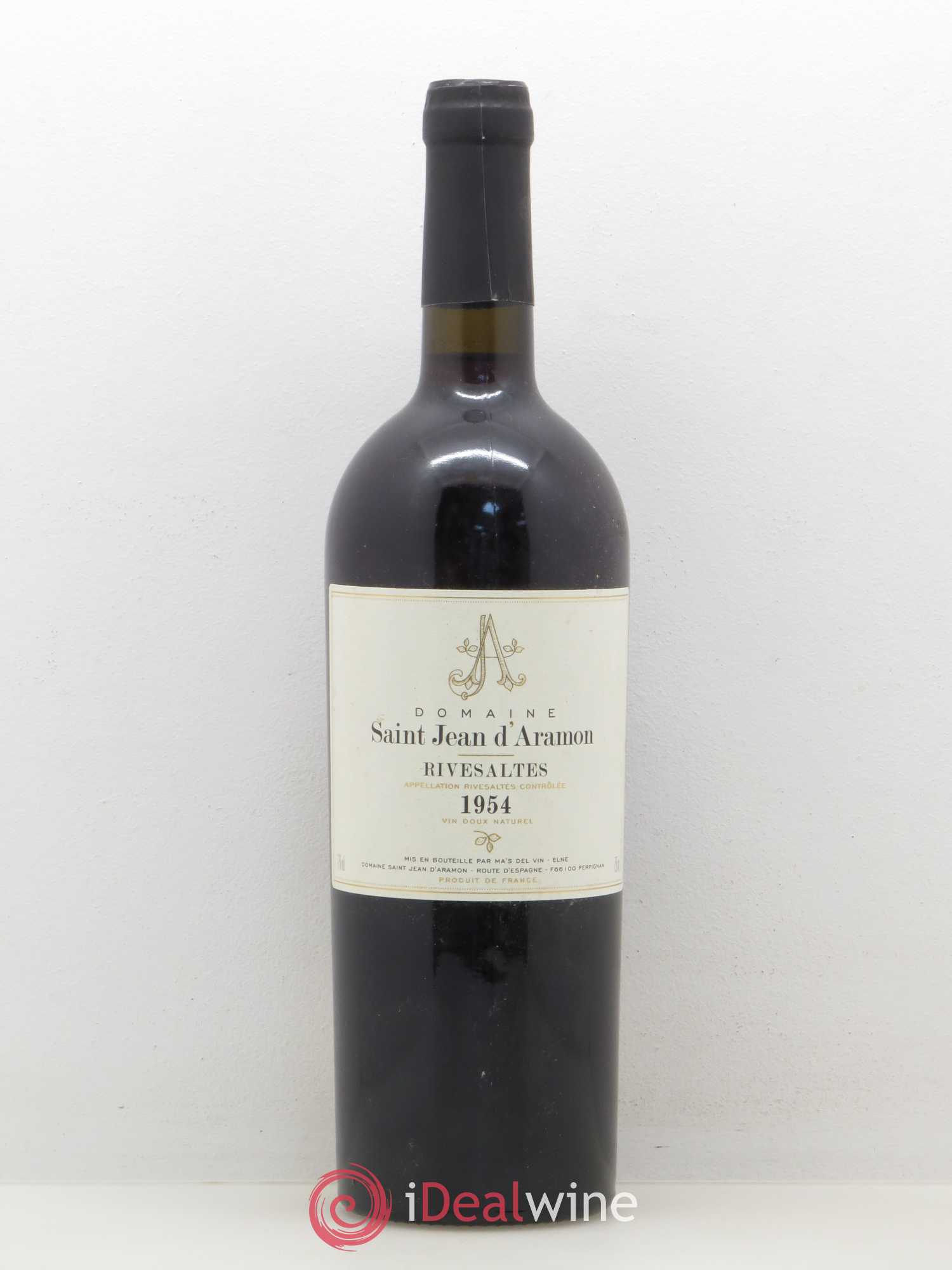 Rivesaltes Saint Jean d'Aramon (Domaine) 1954 - Lot de 1 bouteille - 0