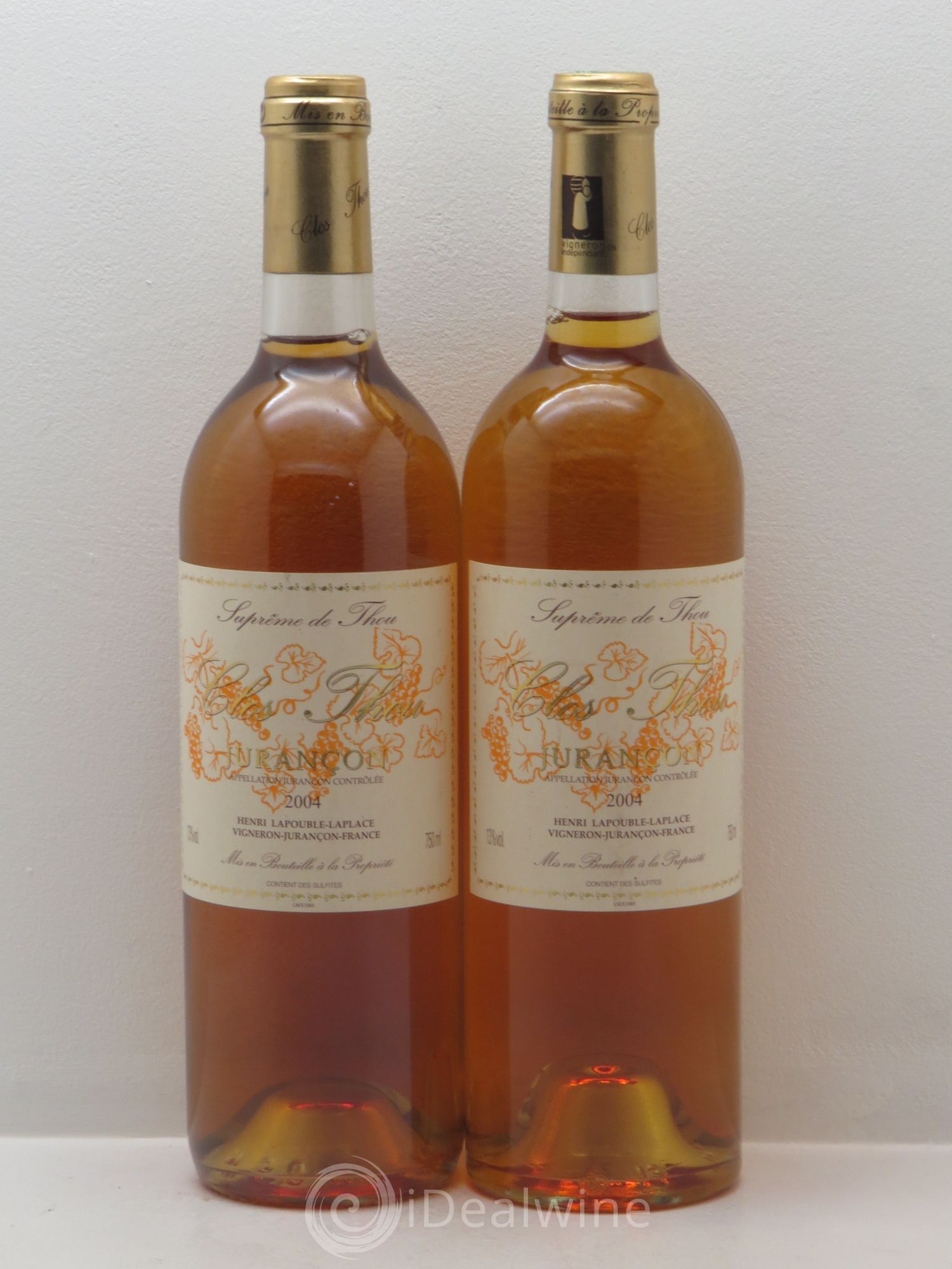 Jurançon Suprême de Thou 2004 - Lotto di 2 bottiglie - 0