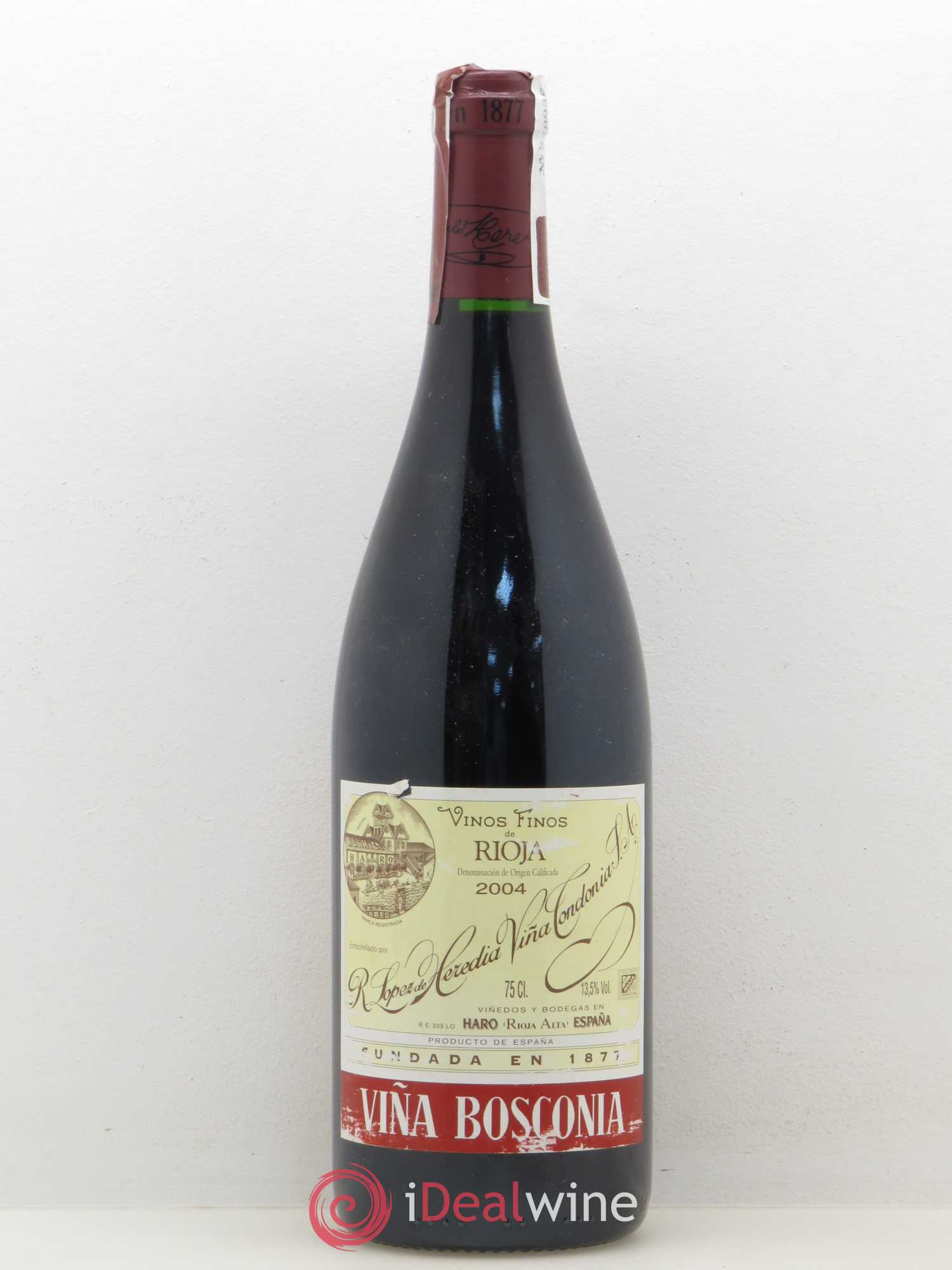Rioja DOCA Vina Bosconia Lopez de Heredia 2004 - Posten von 1 Flasche - 0