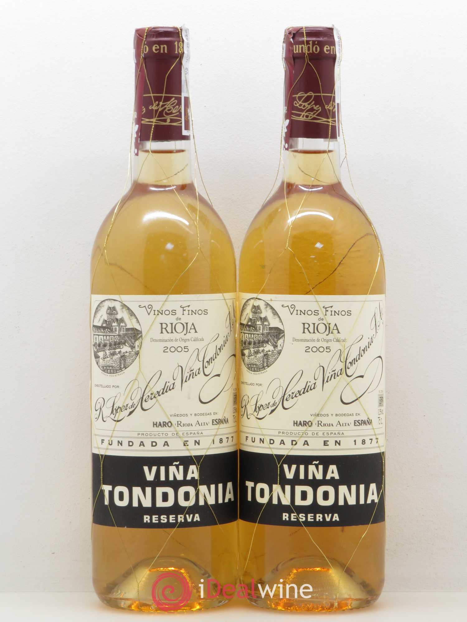 Rioja DOCA Reserva Vina Tondonia R. Lopez de Heredia 2005 - Posten von 2 Flaschen - 0