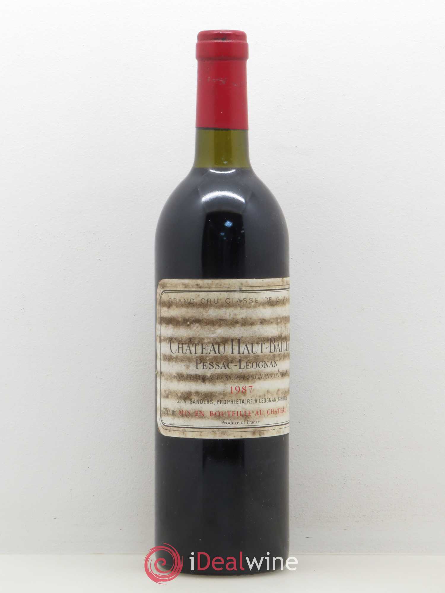 Château Haut-Bailly Cru Classé de Graves 1987 - Lot de 1 bouteille - 0