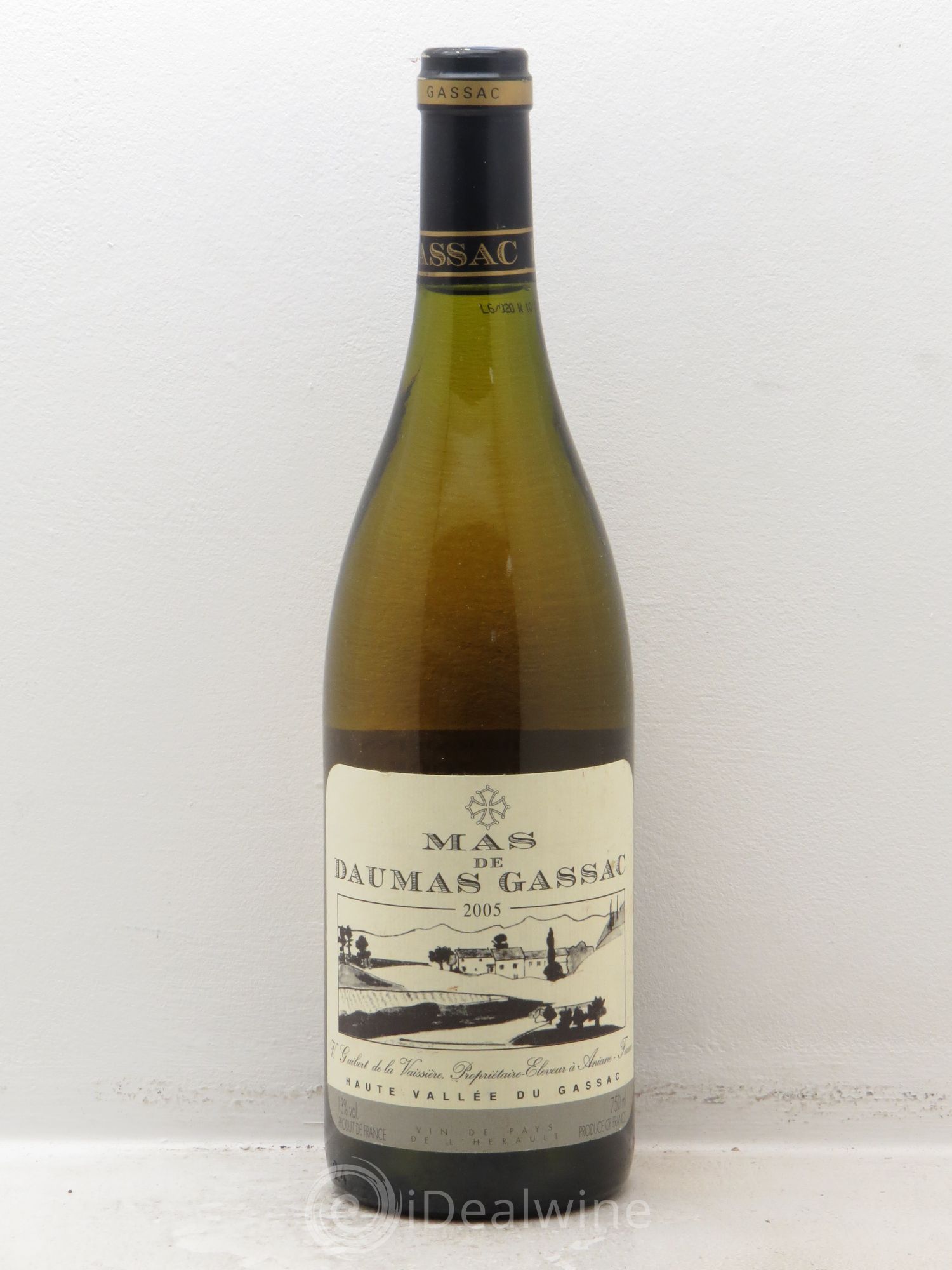Saint-Guilhem-le-Désert - Cité d'Aniane Mas Daumas Gassac Famille Guibert de La Vaissière 2005 - Lot de 1 bouteille - 0