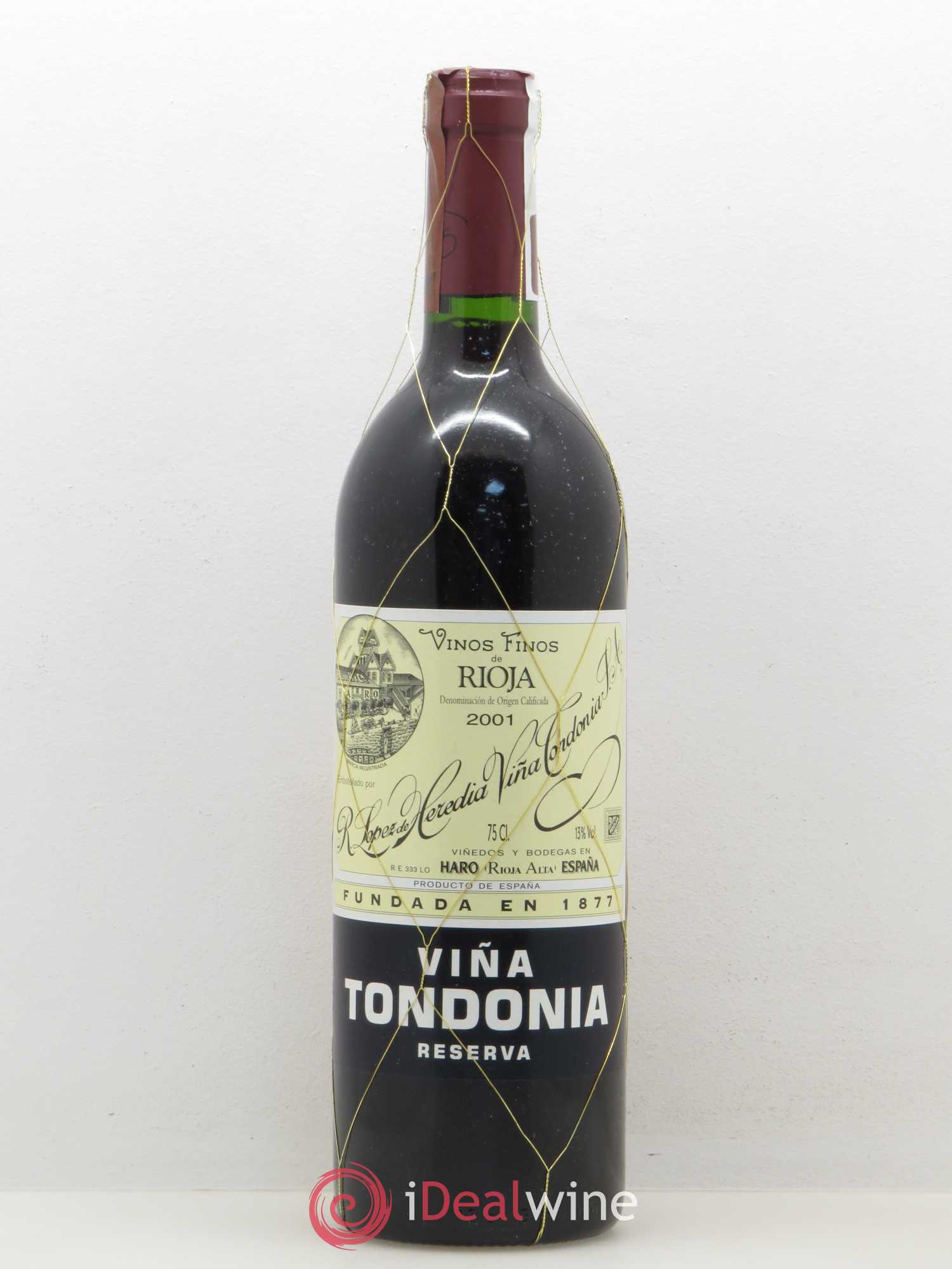 Rioja DOCA Reserva Vina Tondonia R. Lopez de Heredia 2001 - Posten von 1 Flasche - 0