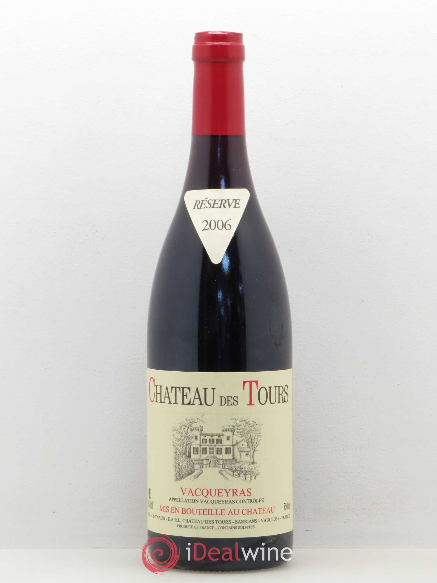 Vacqueyras Château des Tours Emmanuel Reynaud 2006 - Lot de 1 bouteille - 0