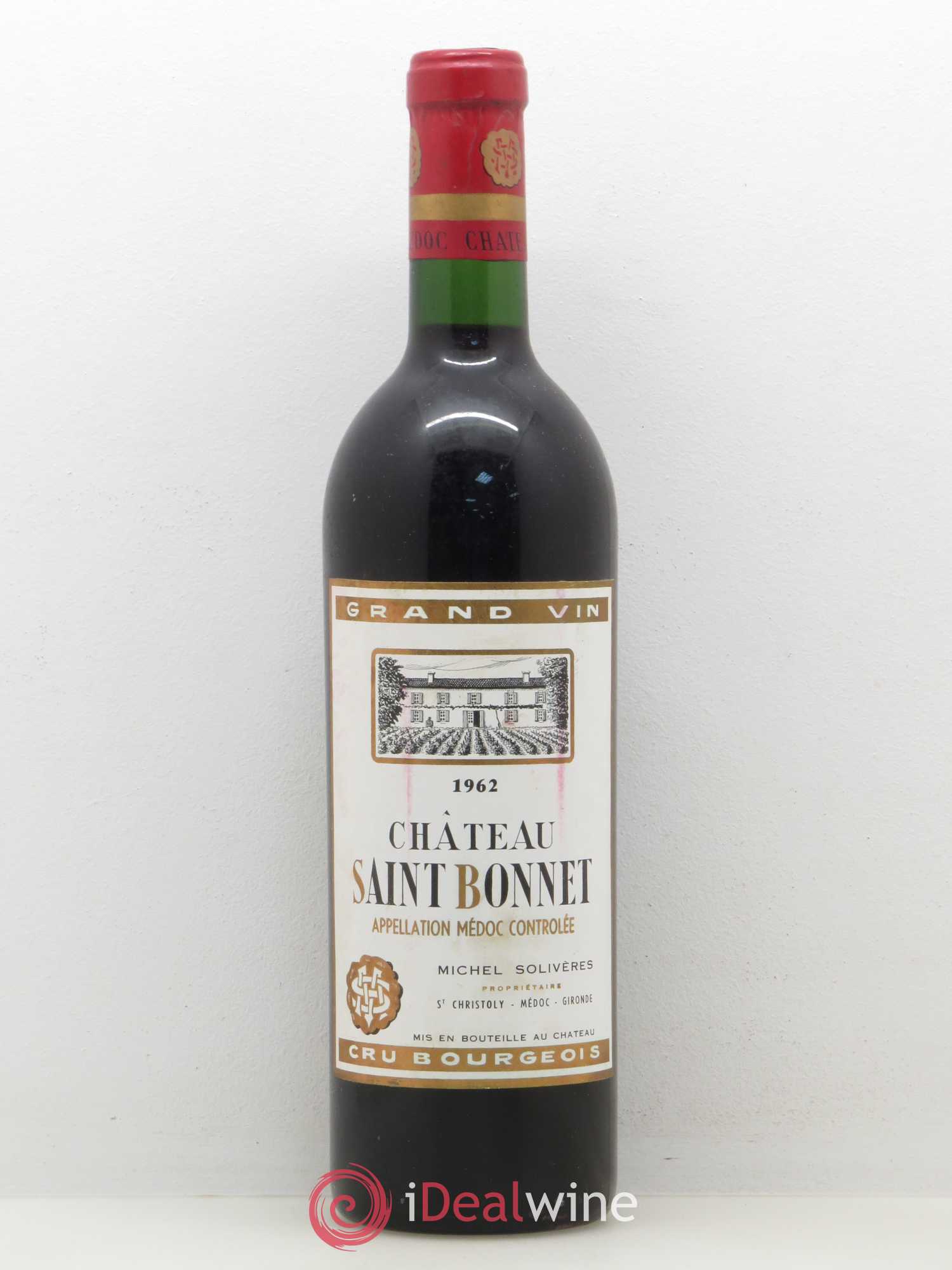 Médoc Château Saint Bonnet 1962 - Posten von 1 Flasche - 0